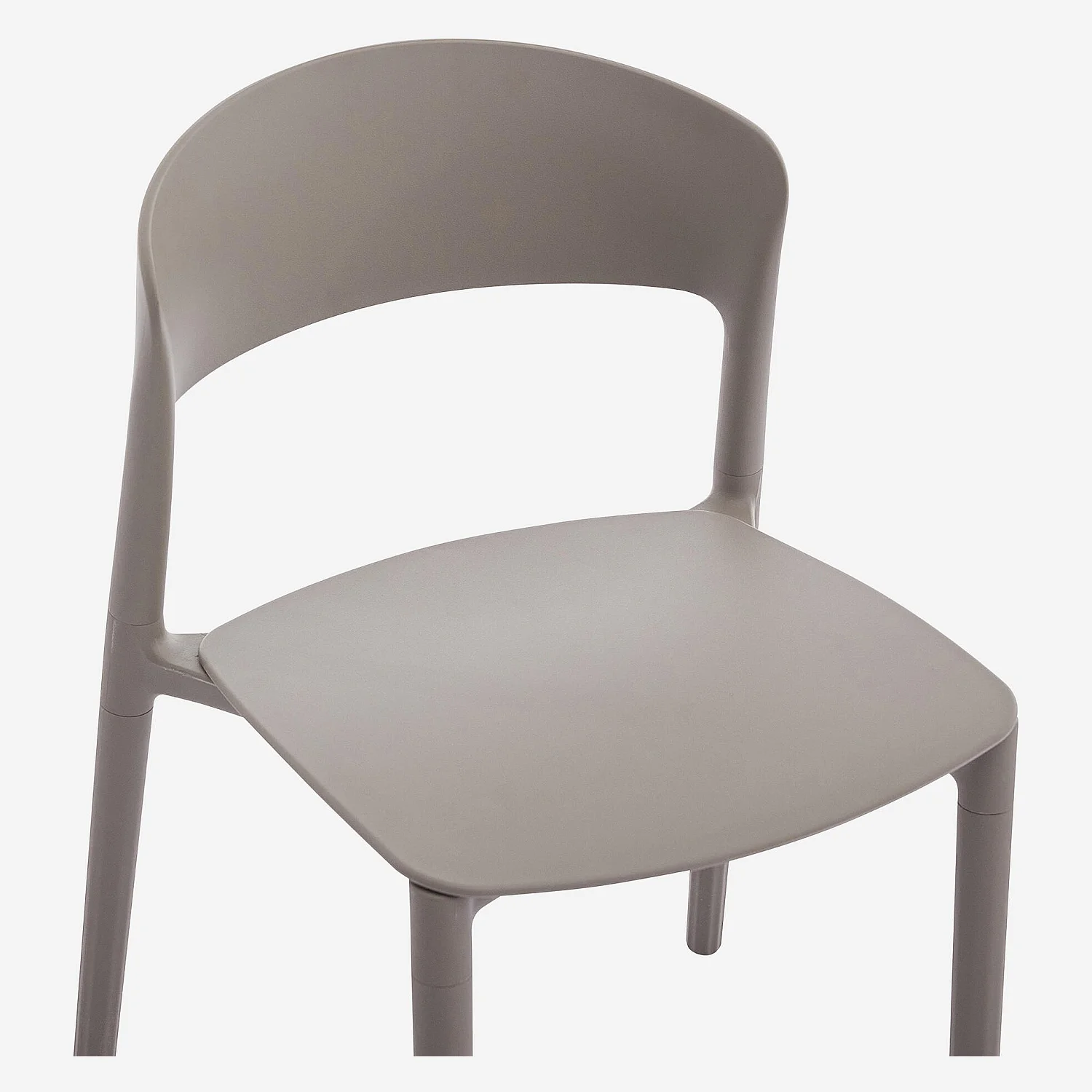 Lot de 2 chaises de jardin en polypropylène - Taupe - Design by Favaretto & Partners - 4