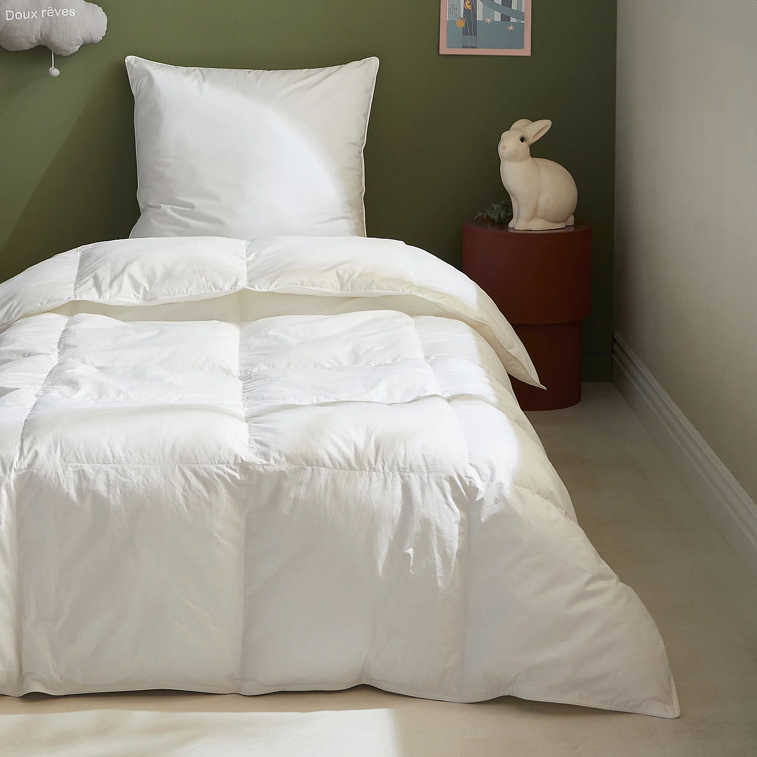 Couette tempérée en synthétique - 250 g/m² - 140 x 200 cm - 1