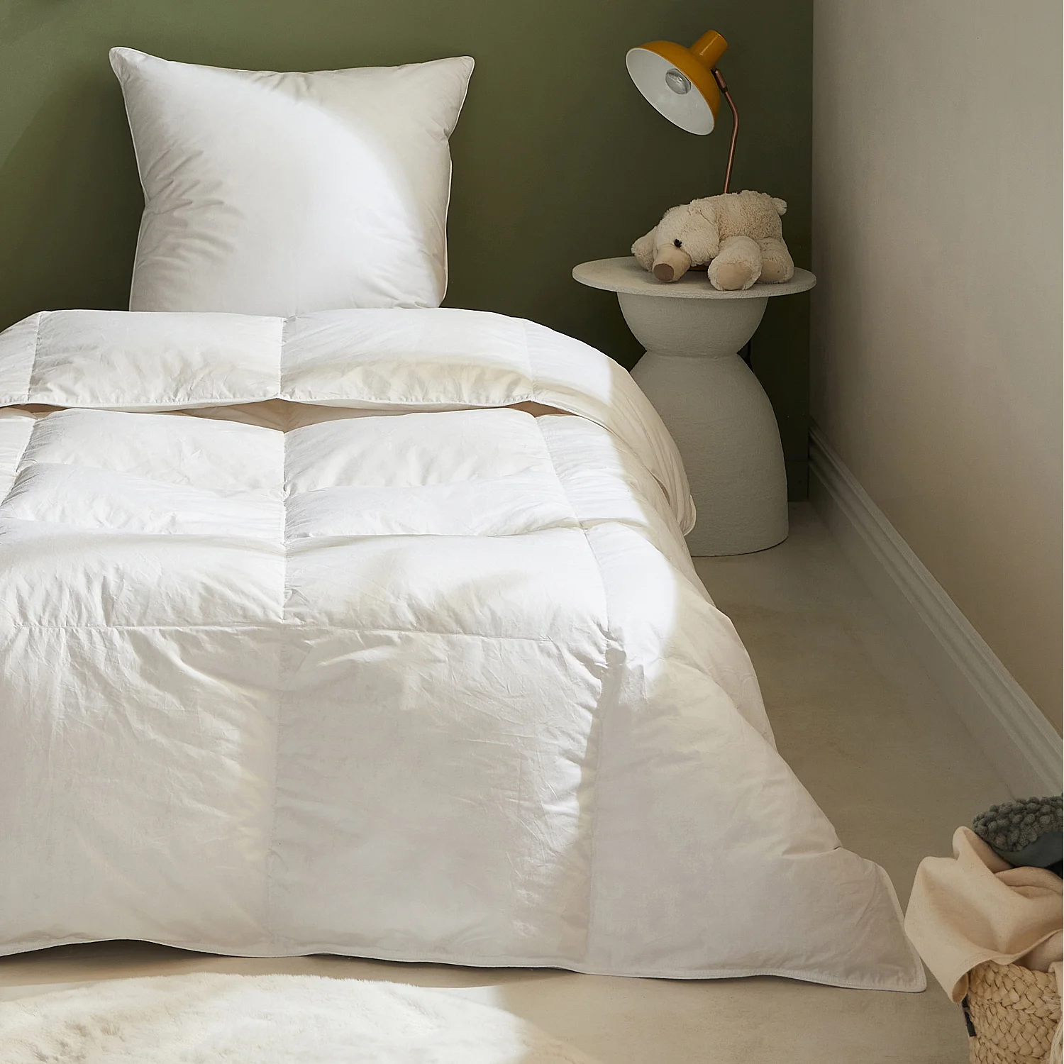 Couette chaude en duvet et plumettes - 200 g/m² - 140 x 200 cm - 1