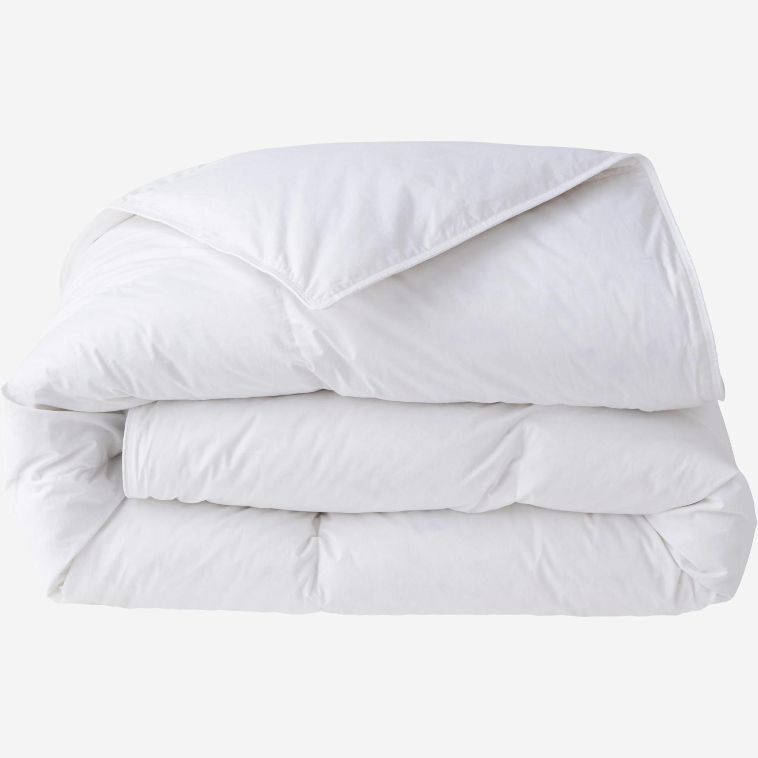 Couette tempérée en duvet et plumettes - 160 g/m² - 140 x 200 cm