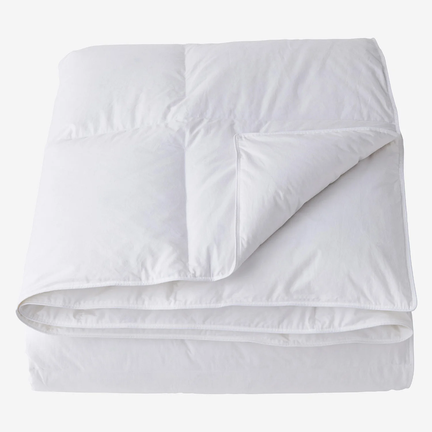 Couette tempérée en duvet et plumettes - 160 g/m² - 240 x 220 cm - 6