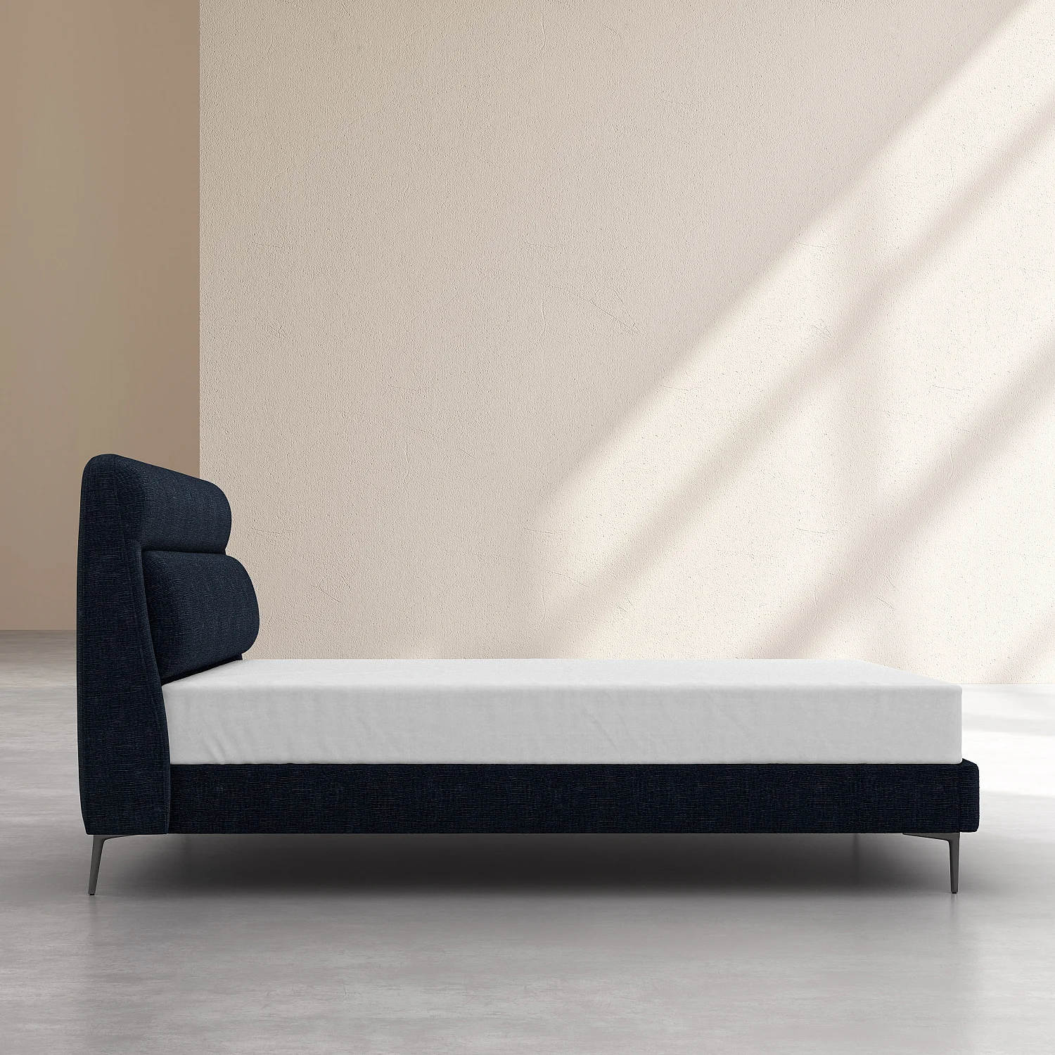 Bed 180 x 200 cm in stof - Nachtblauw - 5