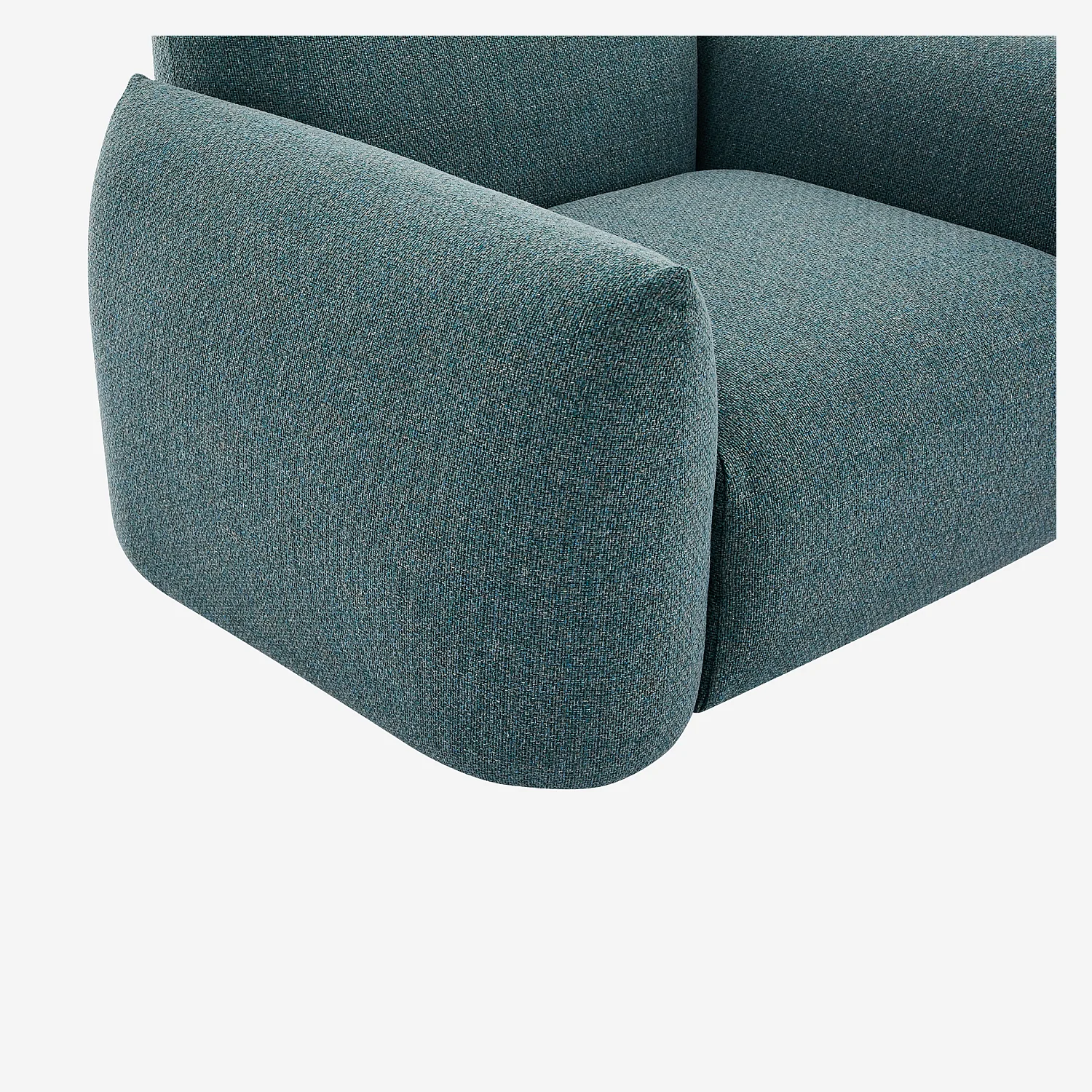 Fauteuil de jardin en tissu imperméable - Bleu canard - 4