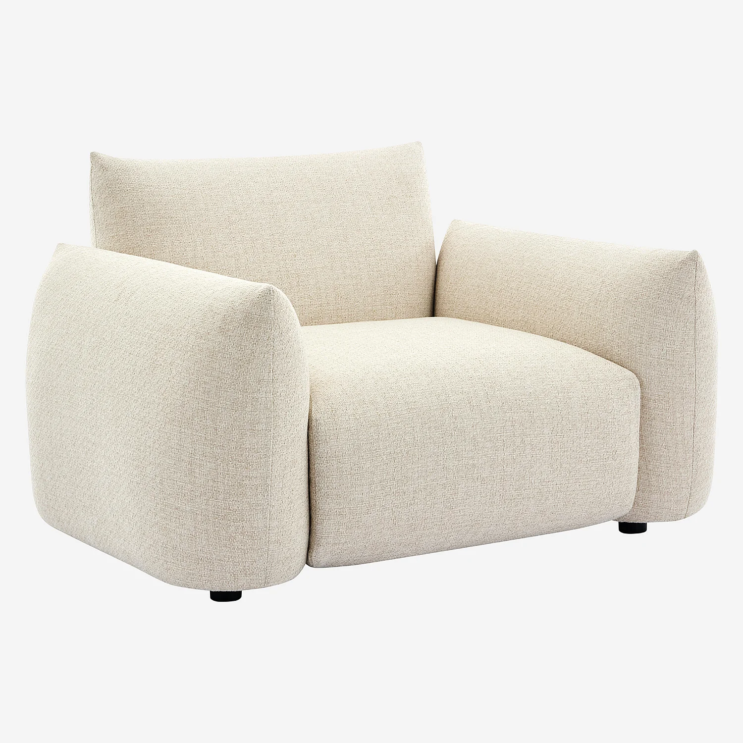 Fauteuil de jardin en tissu imperméable - Crème - 5