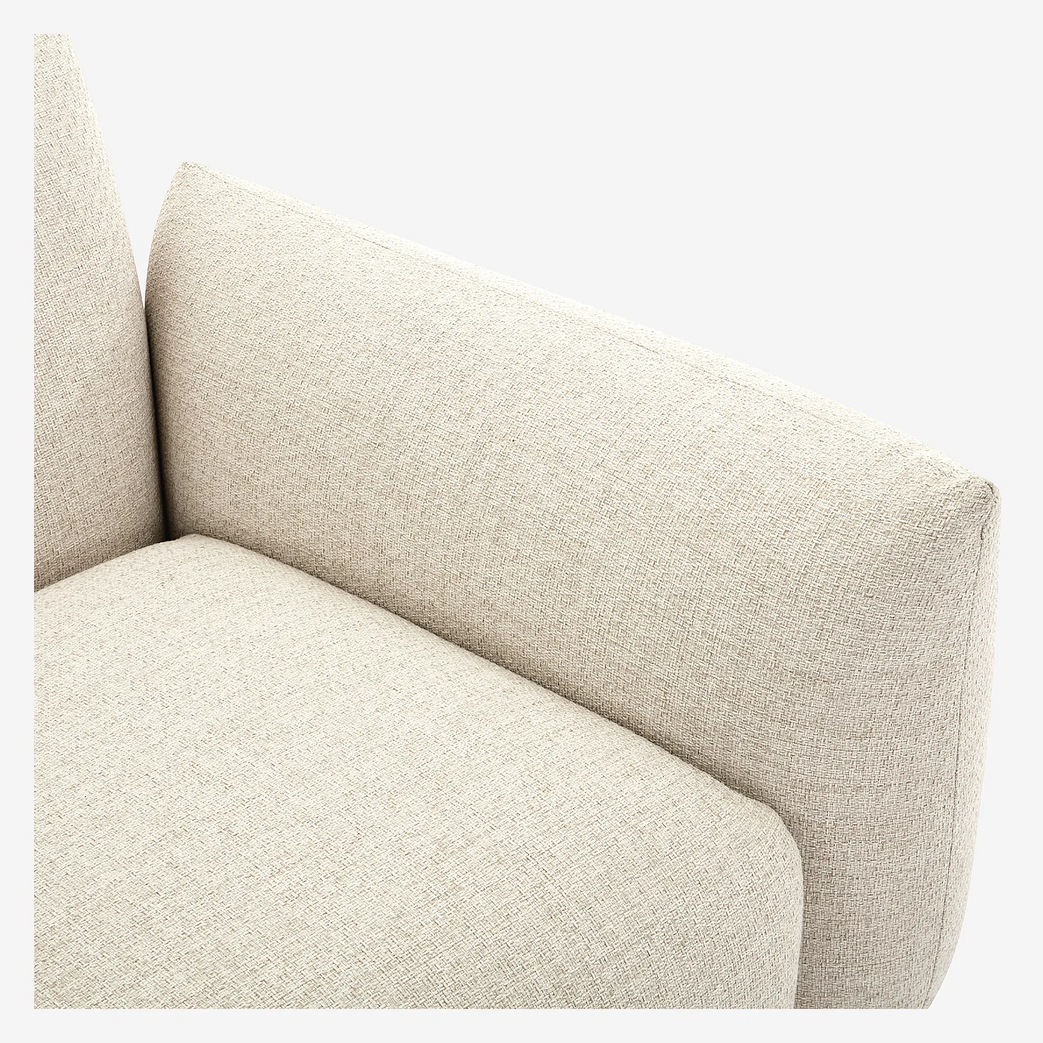 Divano da giardino 3 posti in tessuto impermeabile - Crema - 7