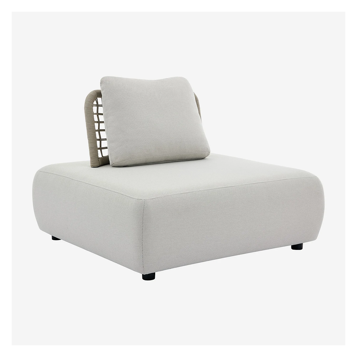 Poltrona da giardino in tessuto impermeabile - Beige muscade - 6