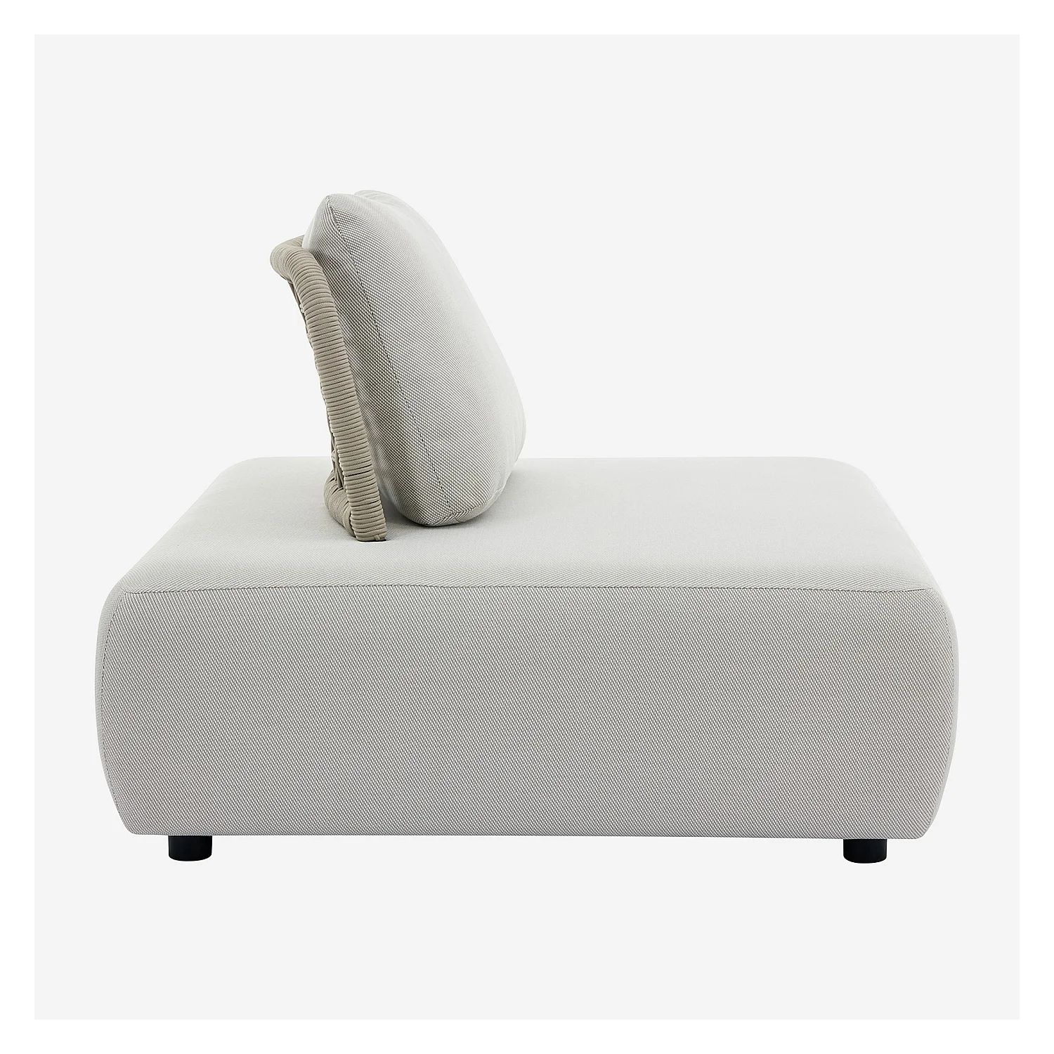 Poltrona da giardino in tessuto impermeabile - Beige muscade - 8