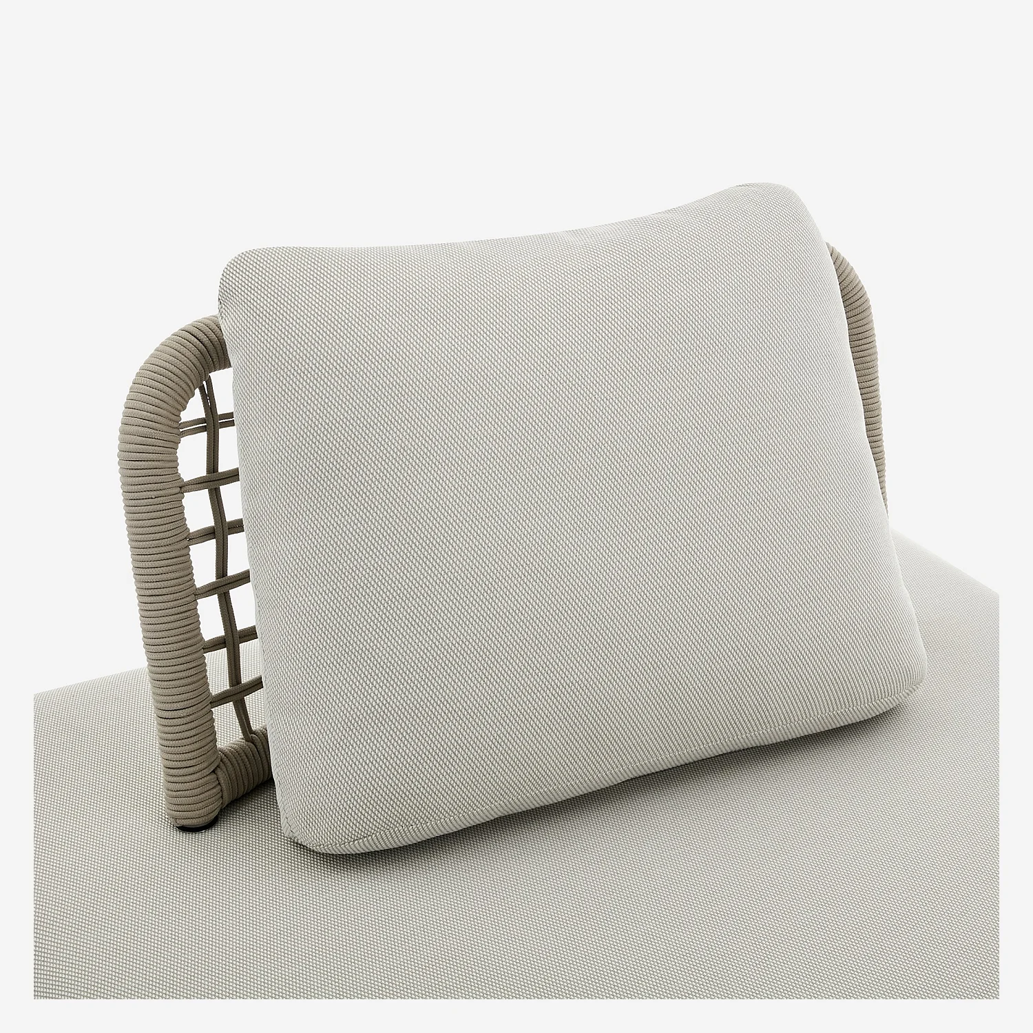 Poltrona da giardino in tessuto impermeabile - Beige muscade - 4