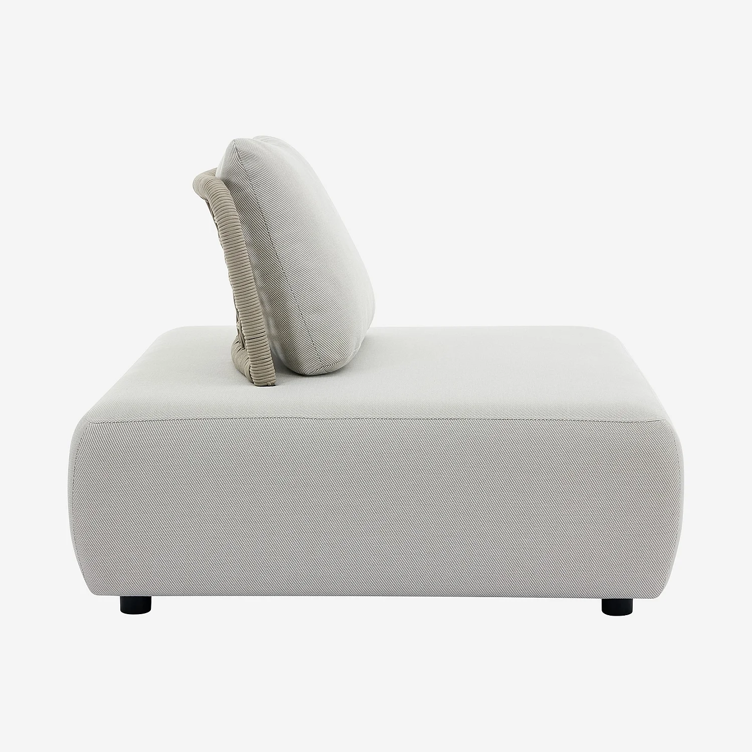 Poltrona da giardino in tessuto impermeabile - Beige muscade - 8