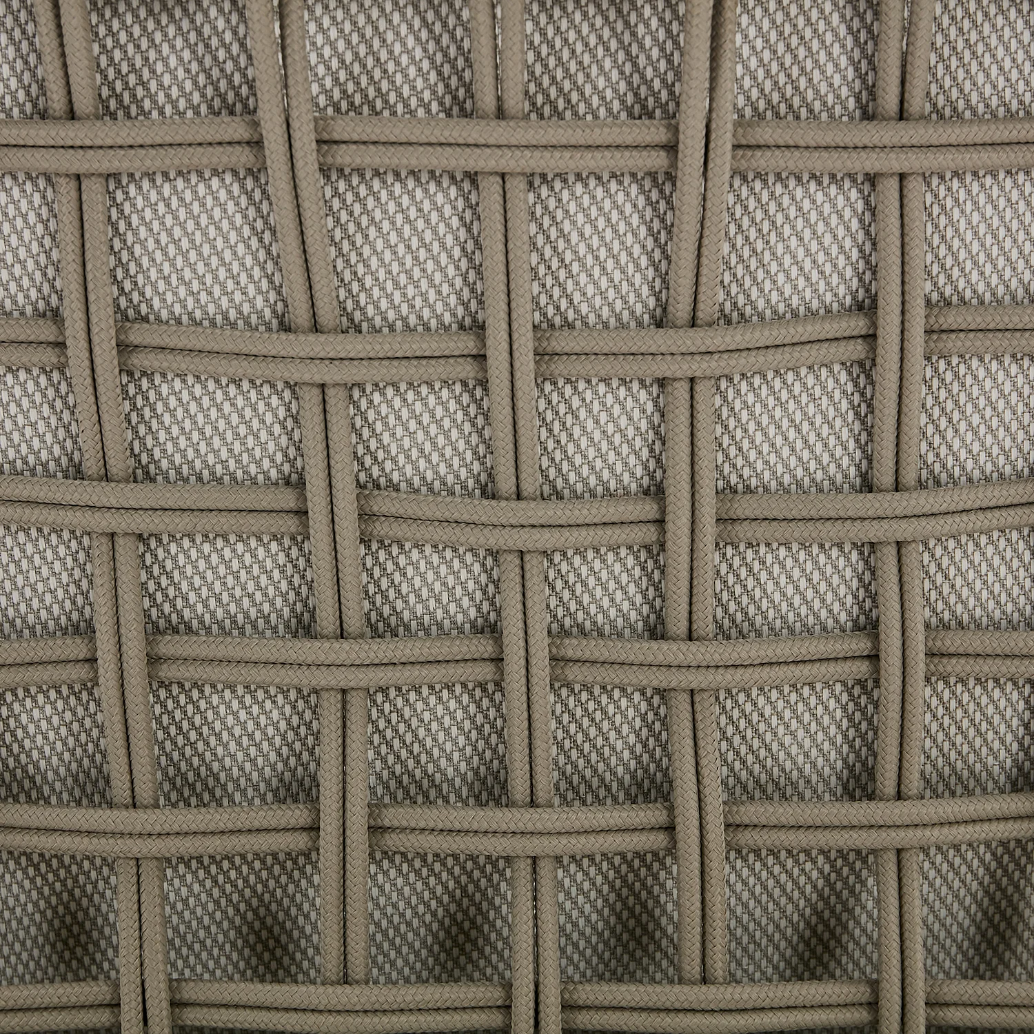 Canapé de jardin 2 places en tissu imperméable - Beige muscade - 12