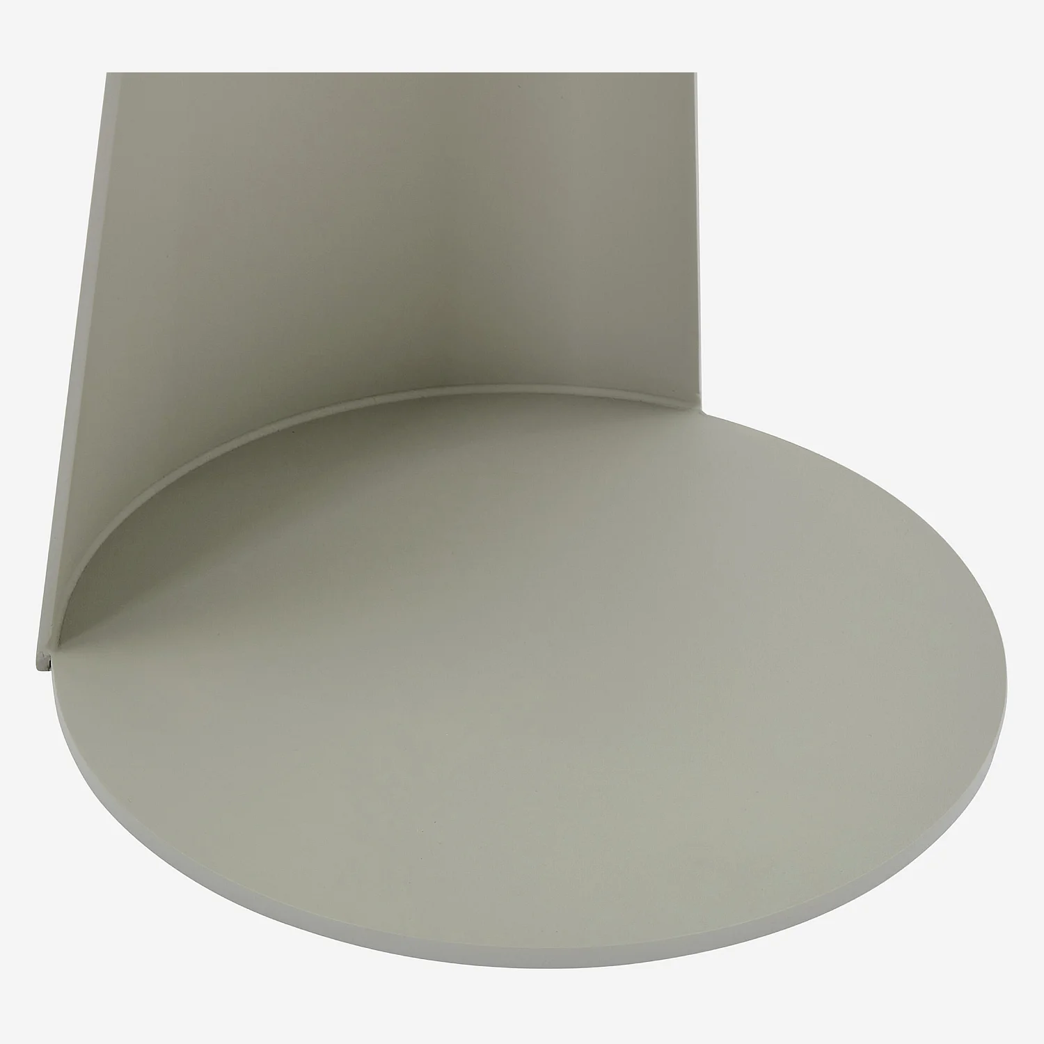 Table d'appoint en aluminium - Gris soie - 4