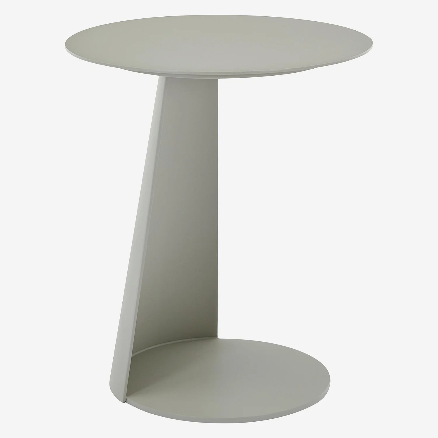 Table d'appoint en aluminium - Gris soie - 5