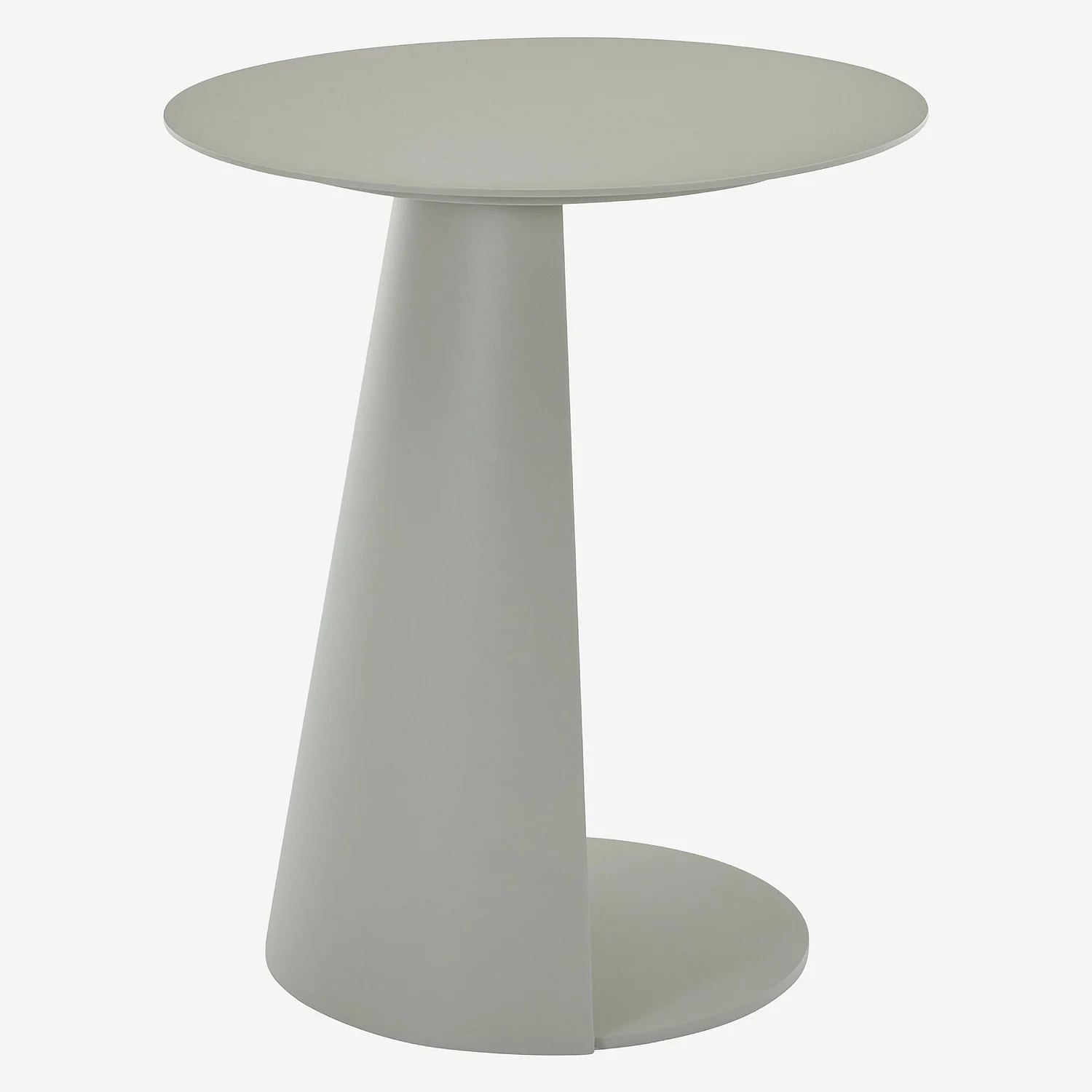 Table d'appoint en aluminium - Gris soie - 7