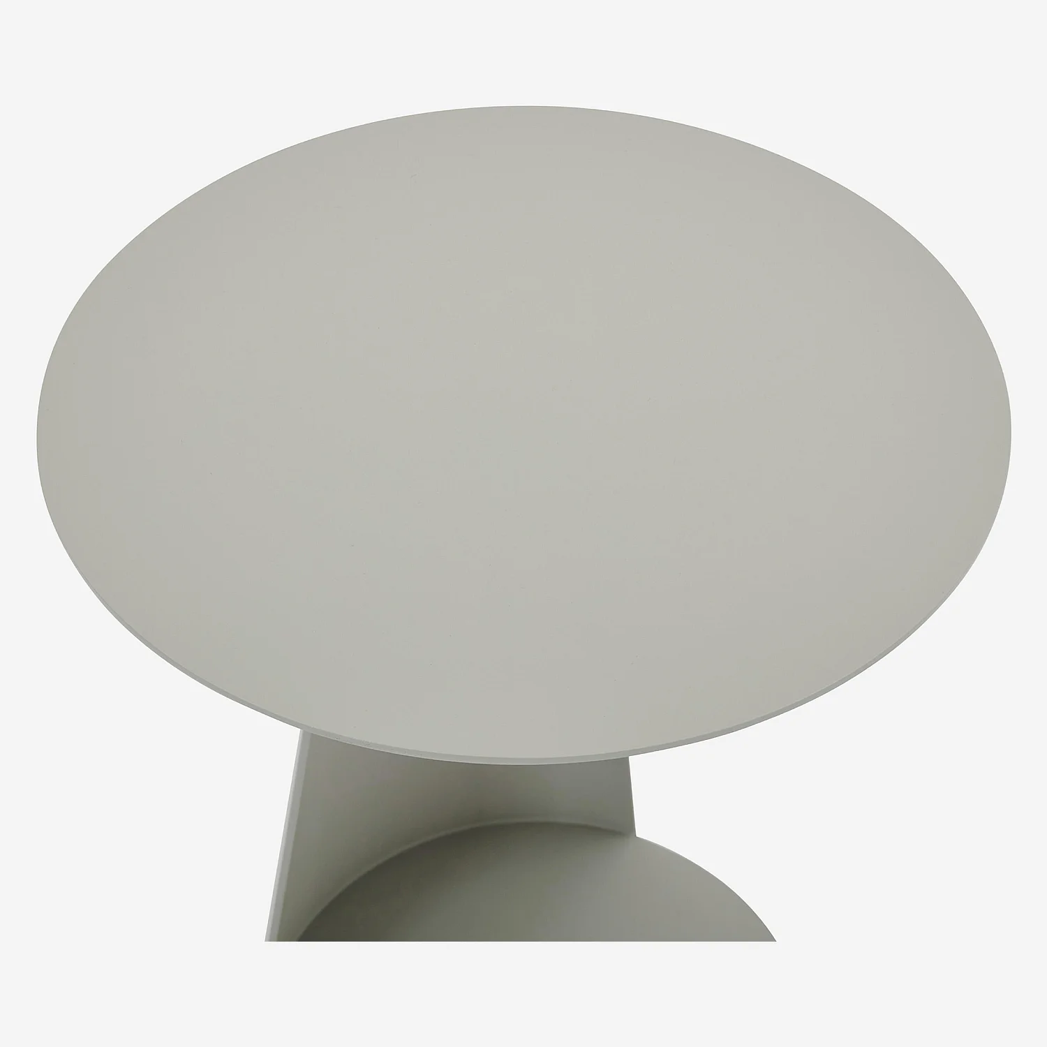 Table d'appoint en aluminium - Gris soie - 6