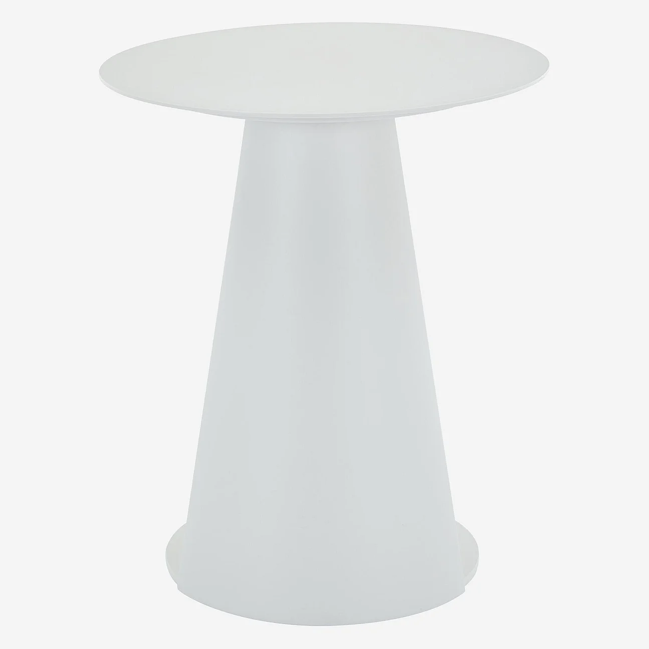 Table d'appoint en aluminium - Blanc opalin - 5