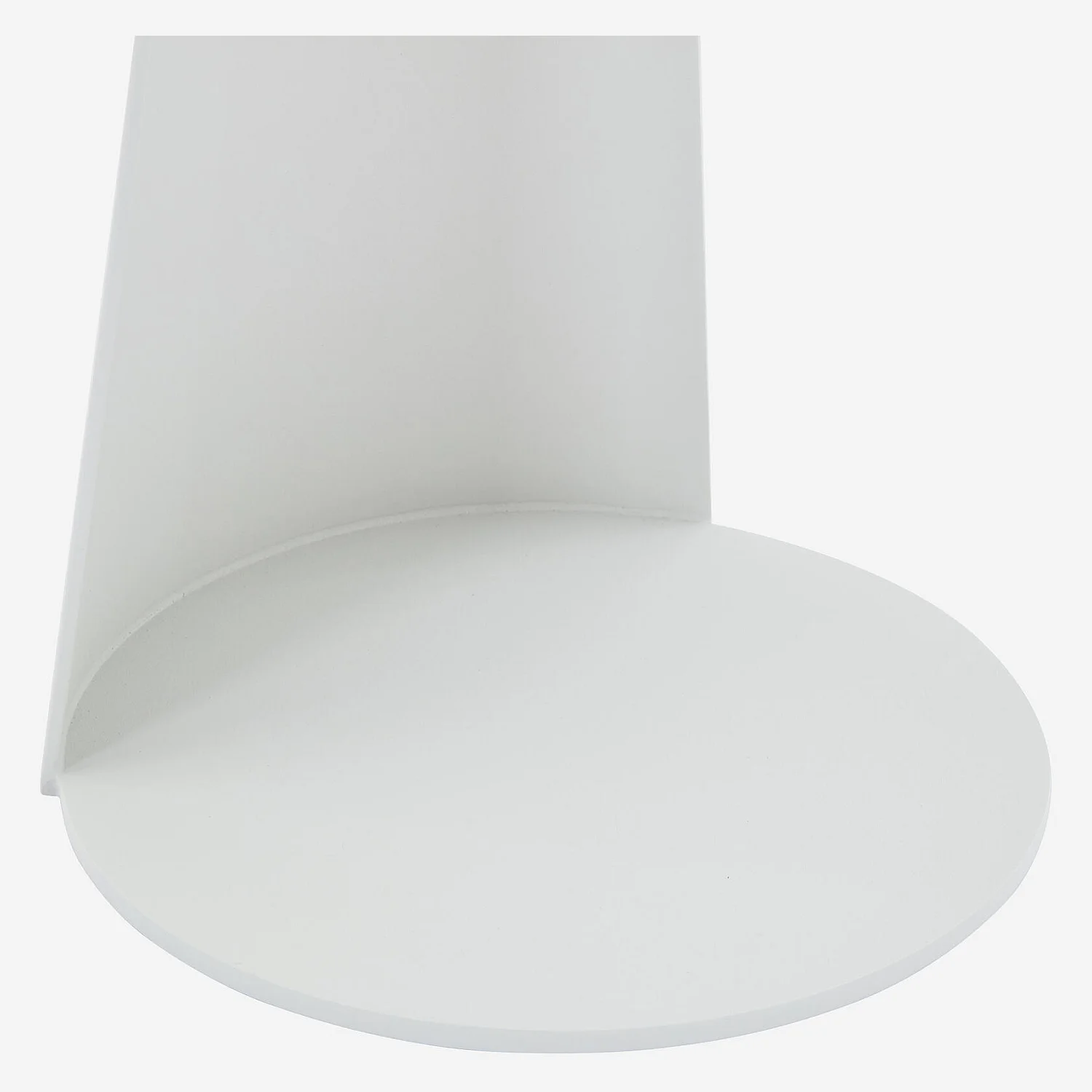 Table d'appoint en aluminium - Blanc opalin - 2