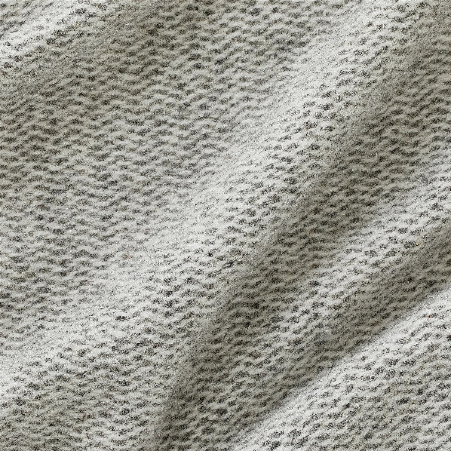 Plaid in cotone e lana riciclata - 120 x 180 cm - Granito - 4