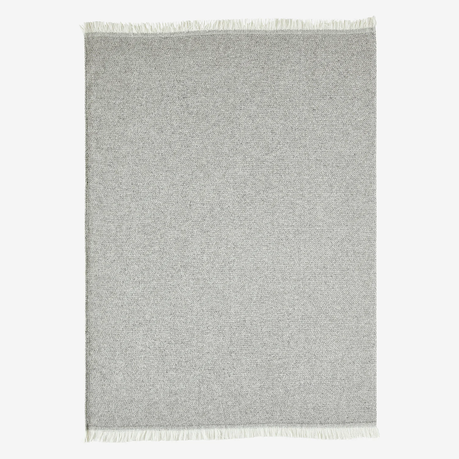 Plaid in cotone e lana riciclata - 120 x 180 cm - Granito - 8