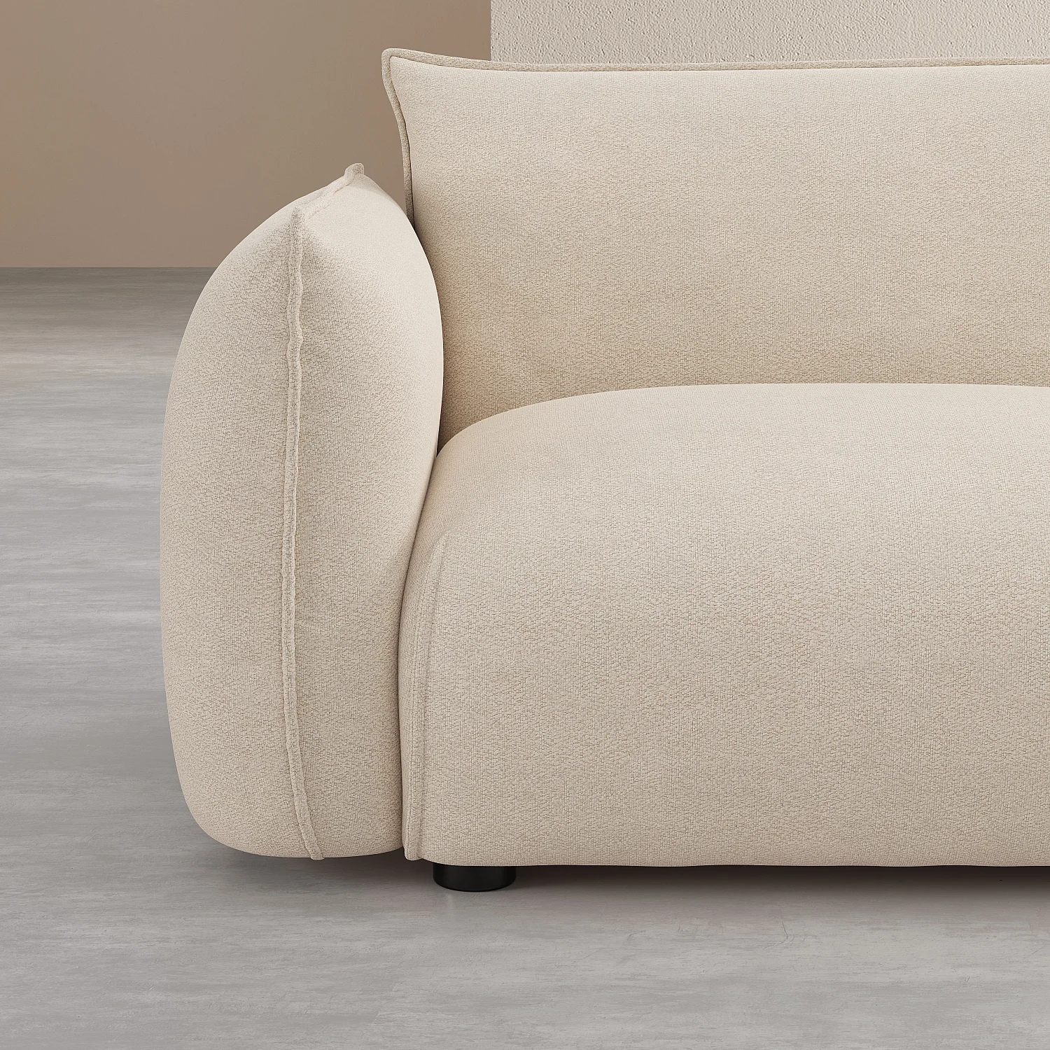 Canapé d'angle droit en tissu - Écru - Design by Morten Georgsen - 7