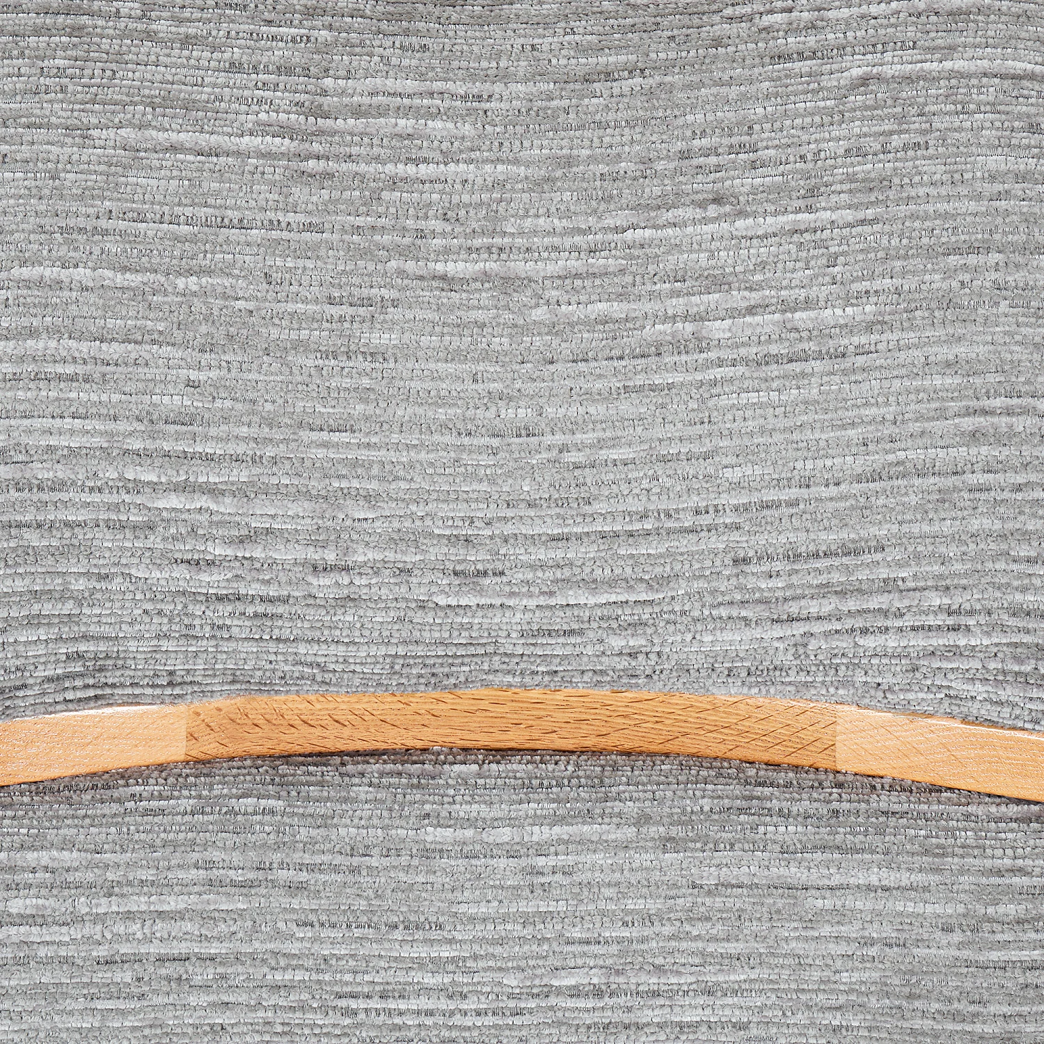 Set di 2 sedie girevoli in tessuto e quercia - Grigio argento - 2