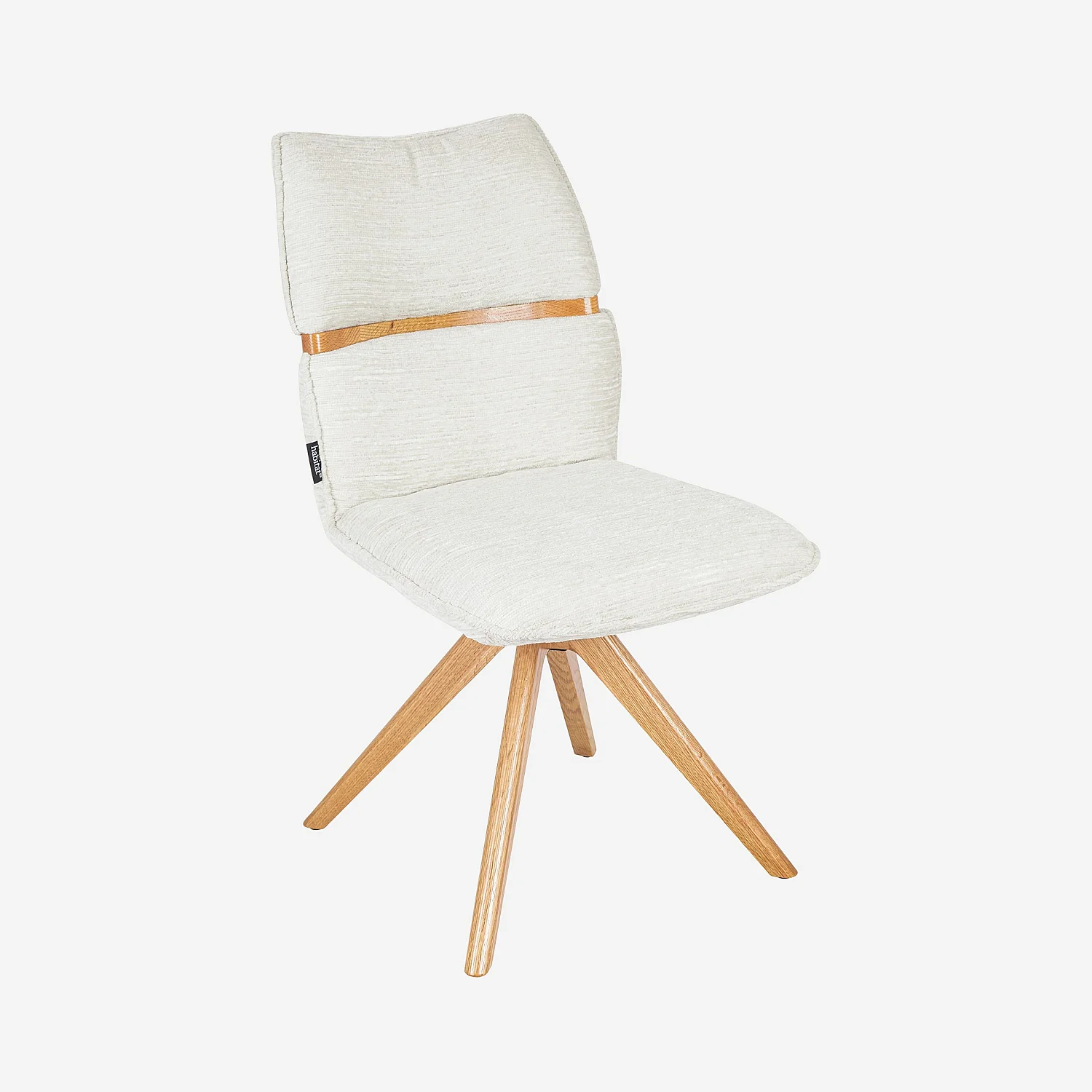 TIMISO Esszimmerstuhl mit Holzbeinen, beige - 1