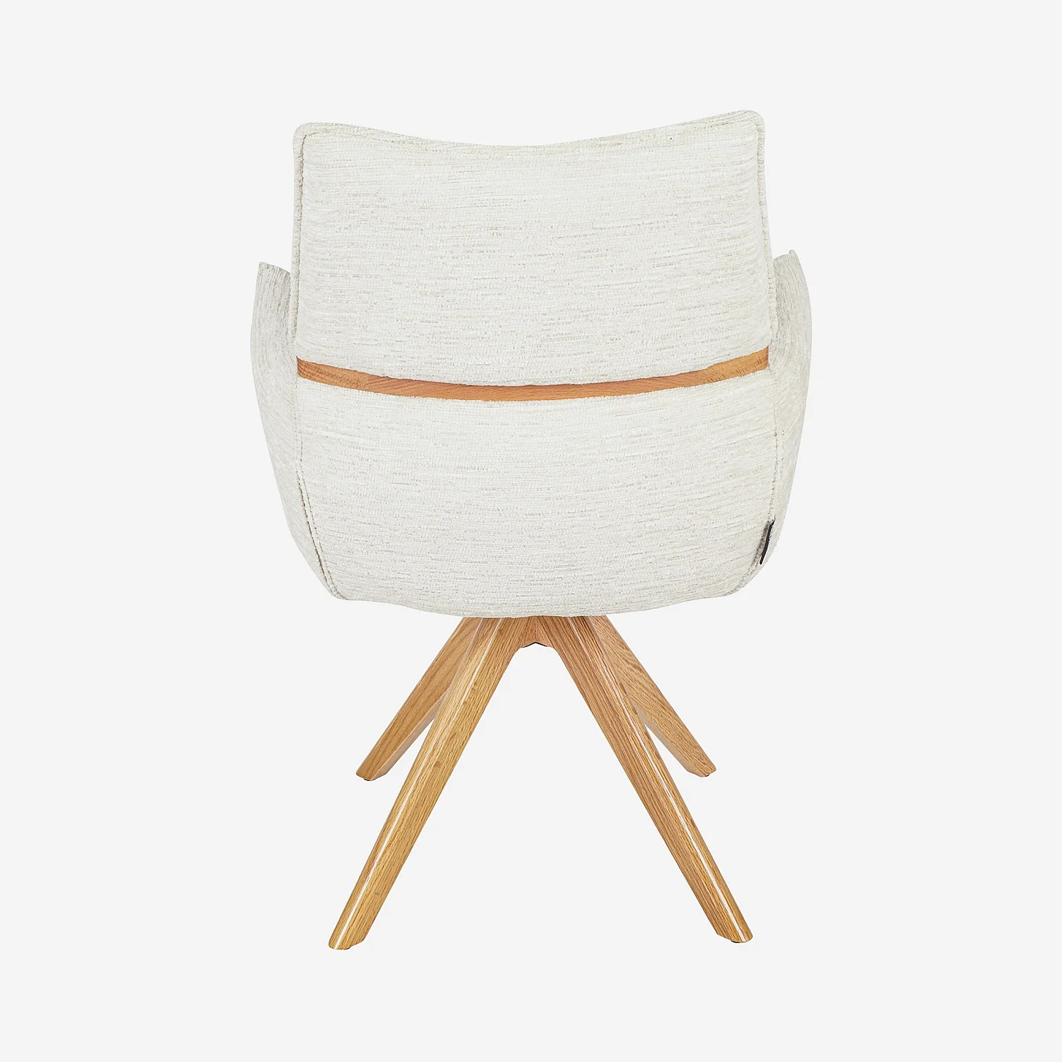 TIMISO Esszimmerstuhl mit Holzbeinen und Armlehnen, beige - 6