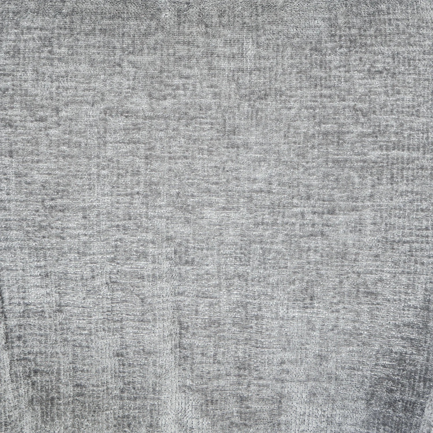 Chaise pivotante en tissu chenille et métal noir avec accoudoirs - Gris argent - 3