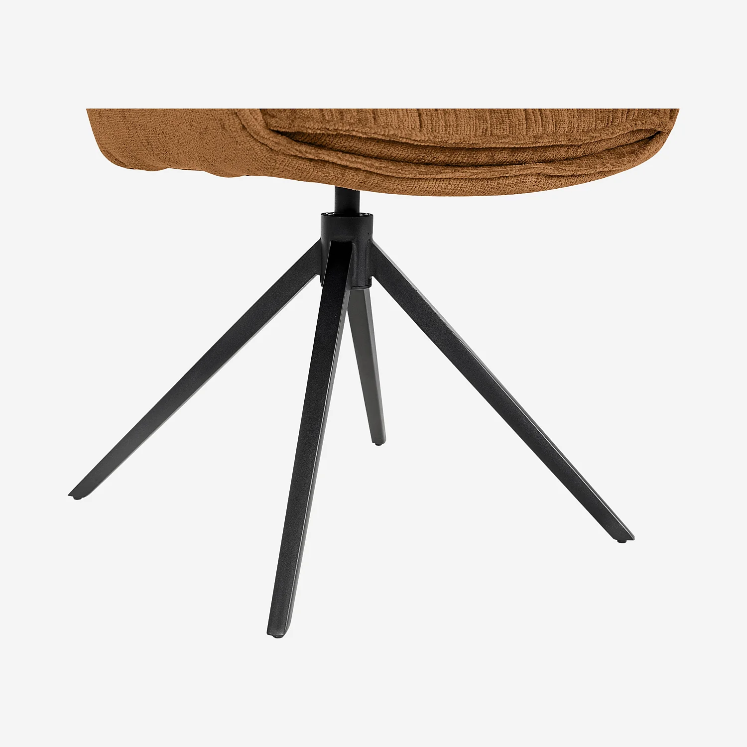 MOGILA Esszimmerstuhl mit Metallbeinen und Armlehnen, orange - 2