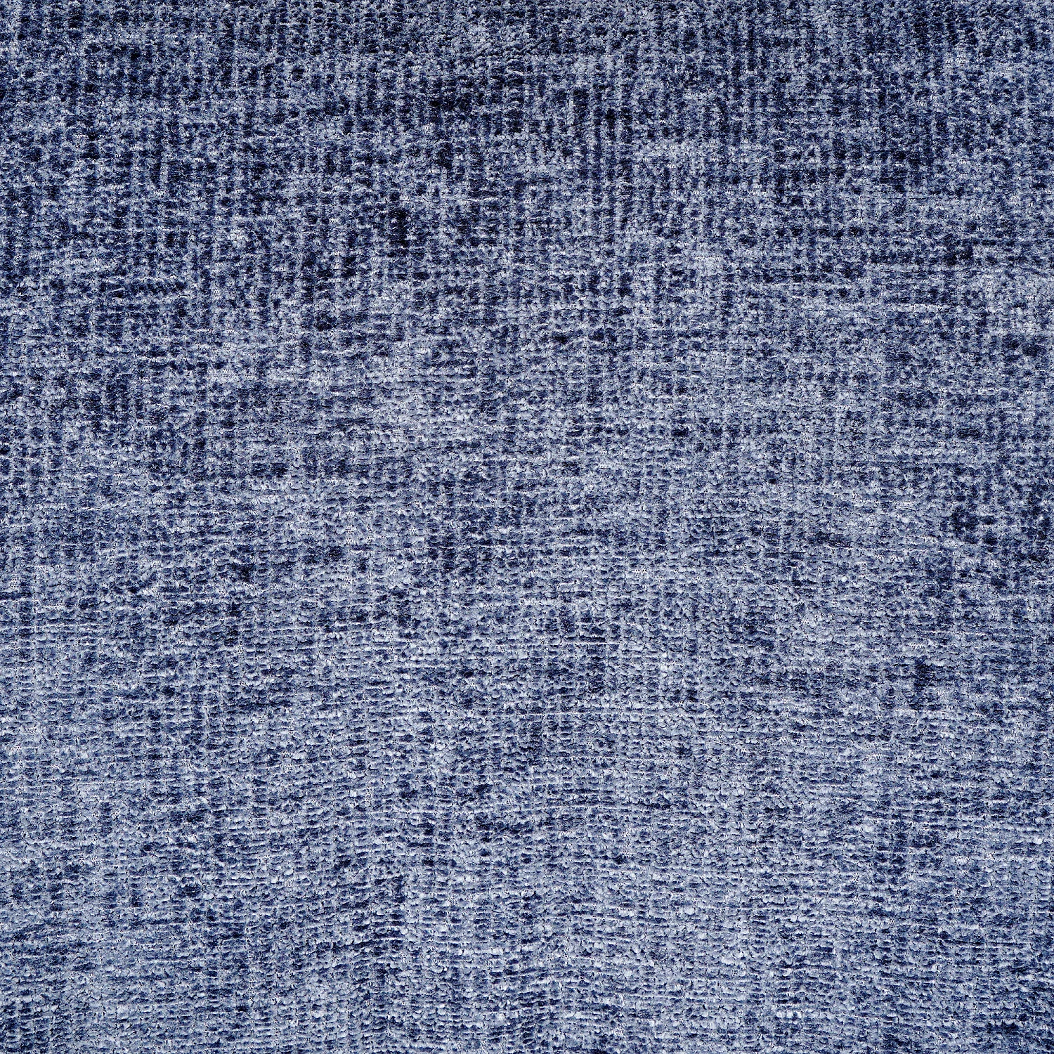 Chaise pivotante en tissu chenille et métal noir avec accoudoirs - Bleu nuit - 3