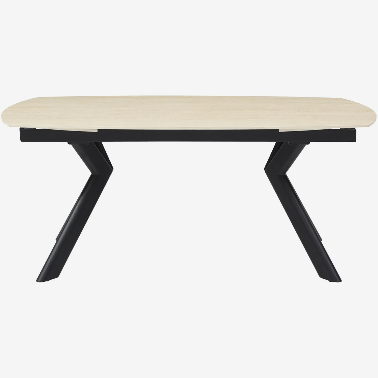 Table ovale extensible en céramique - Beige
