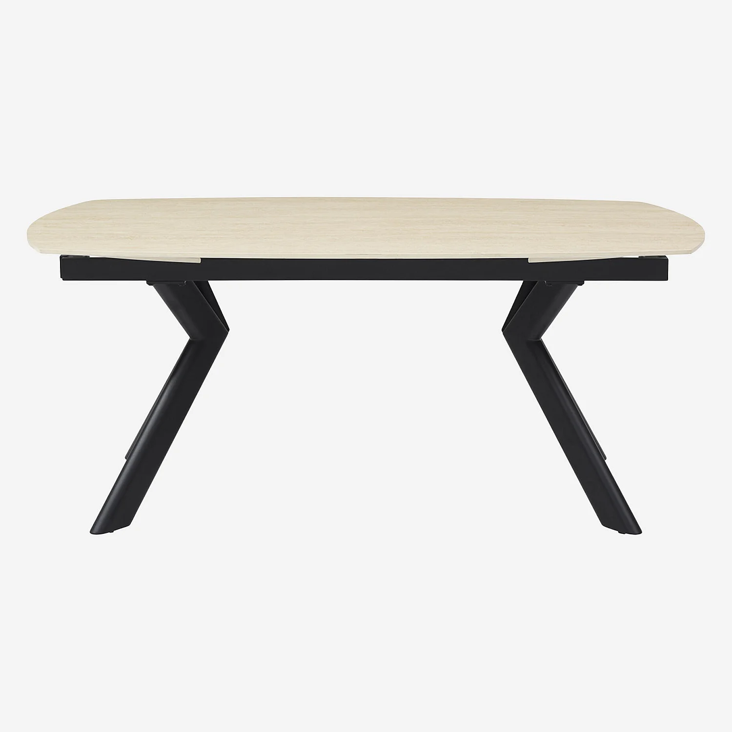 Ovale uitschuifbare keramische tafel - Beige - 2