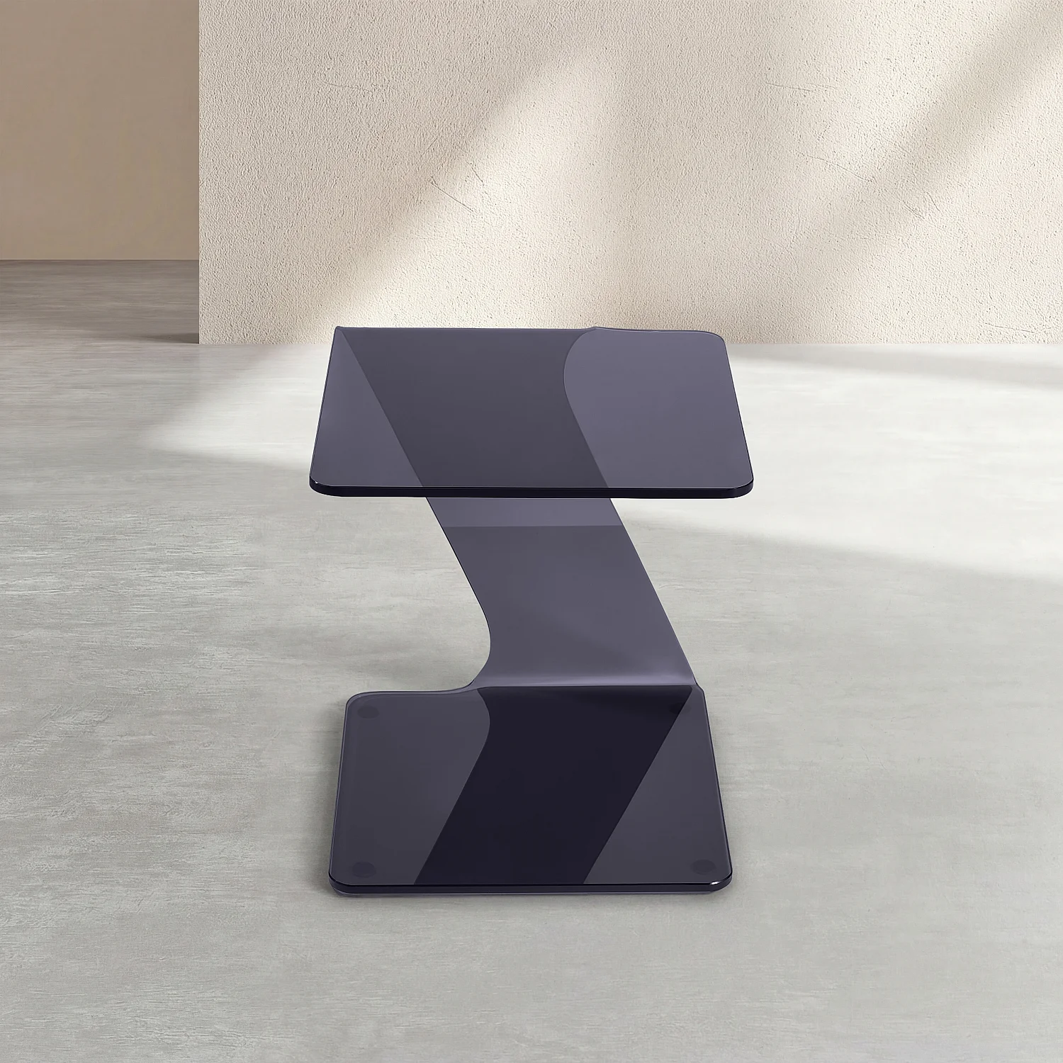 Tavolino in vetro temperato - Grigio fumé - 4