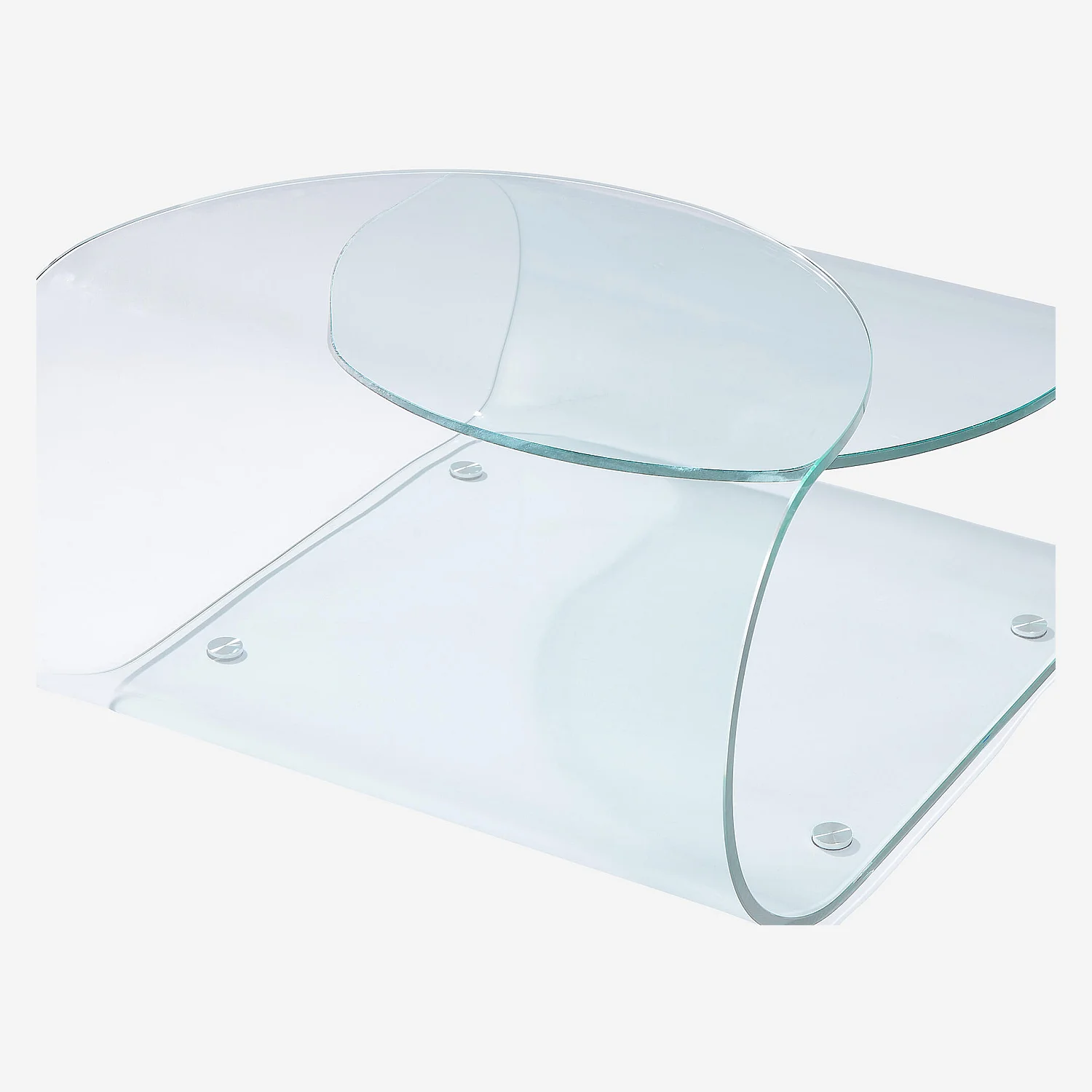 Couchtisch aus gehärtetem Glas - Transparent - 5