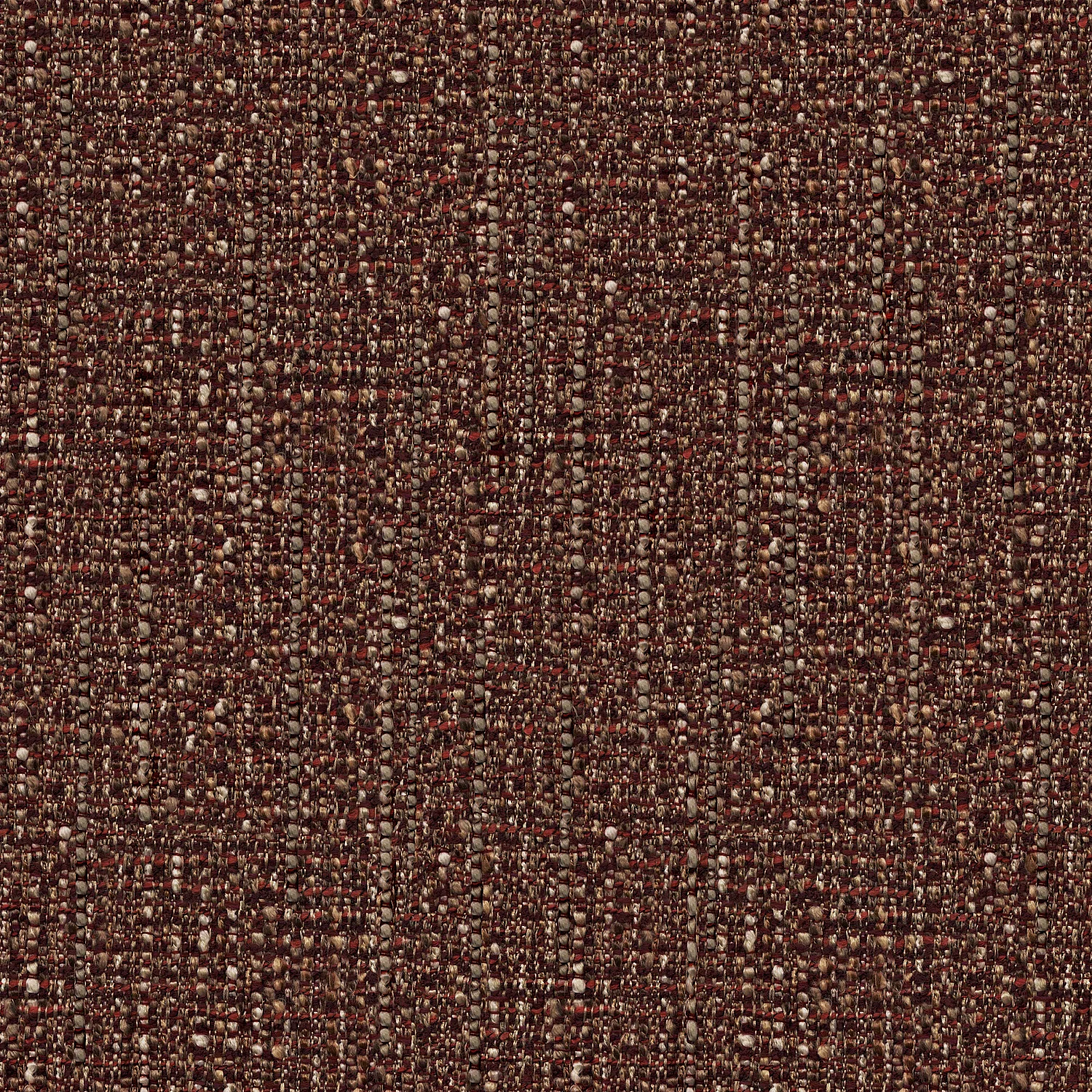 Lot de 2 chaises en tissu texturé - Bordeaux chiné - 4