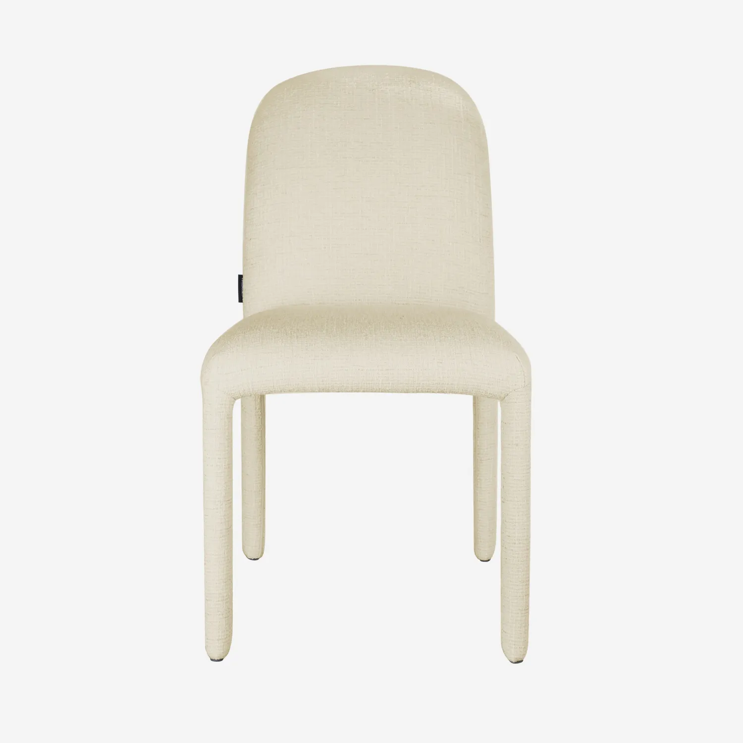 Lot de 2 chaises en tissu texturé - Sable blanc