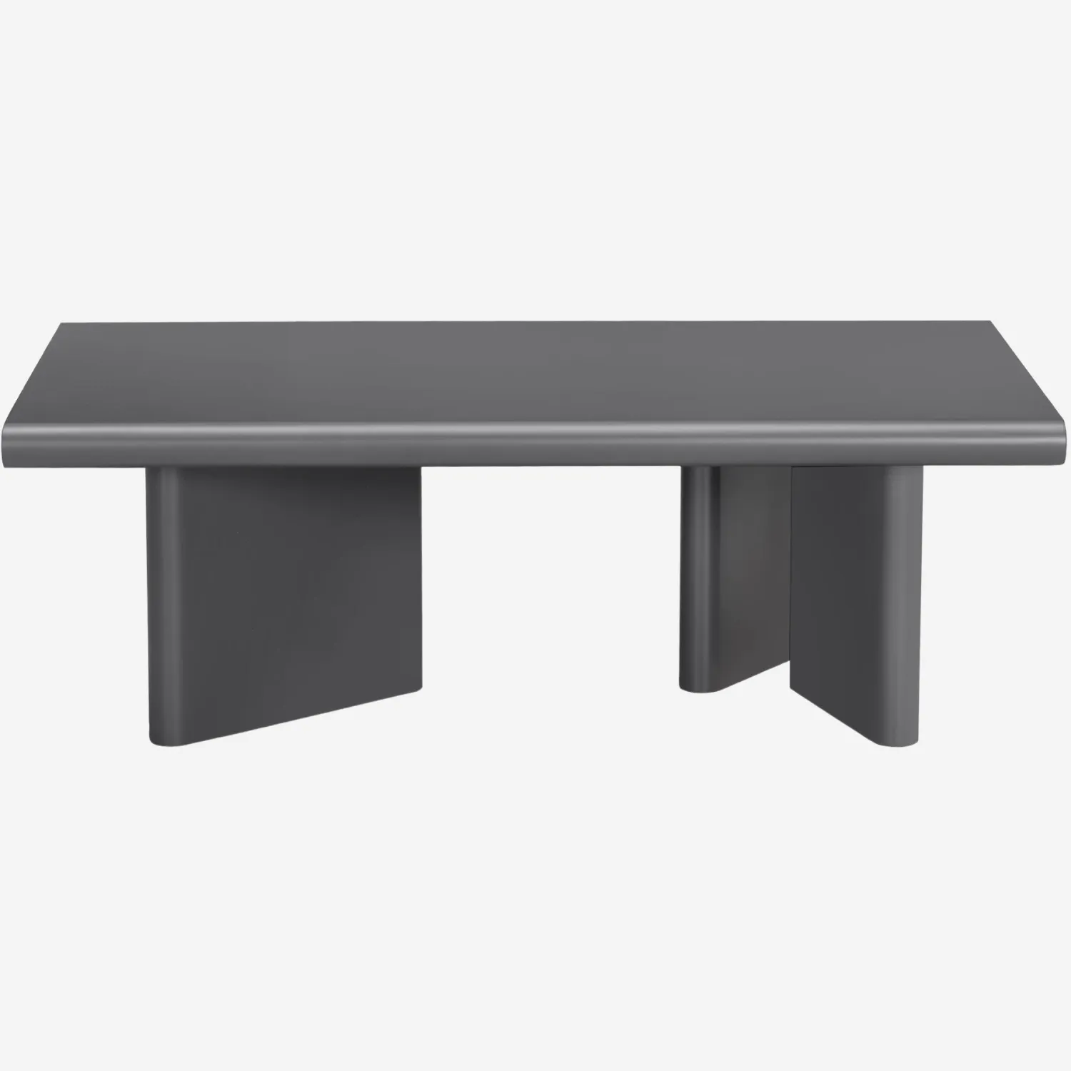 Table basse rectangulaire finition mate - Gris anthracite