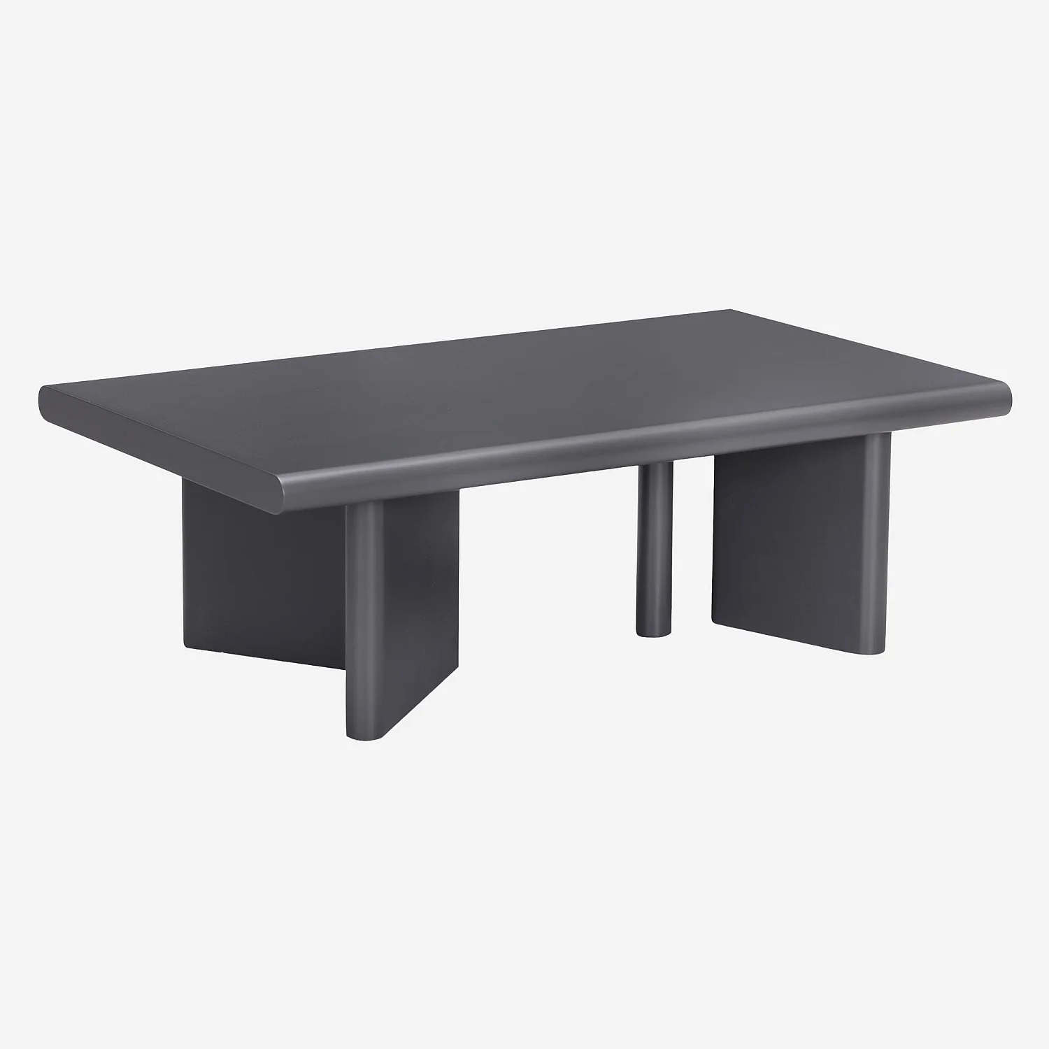 Table basse rectangulaire finition mate - Gris anthracite - 2