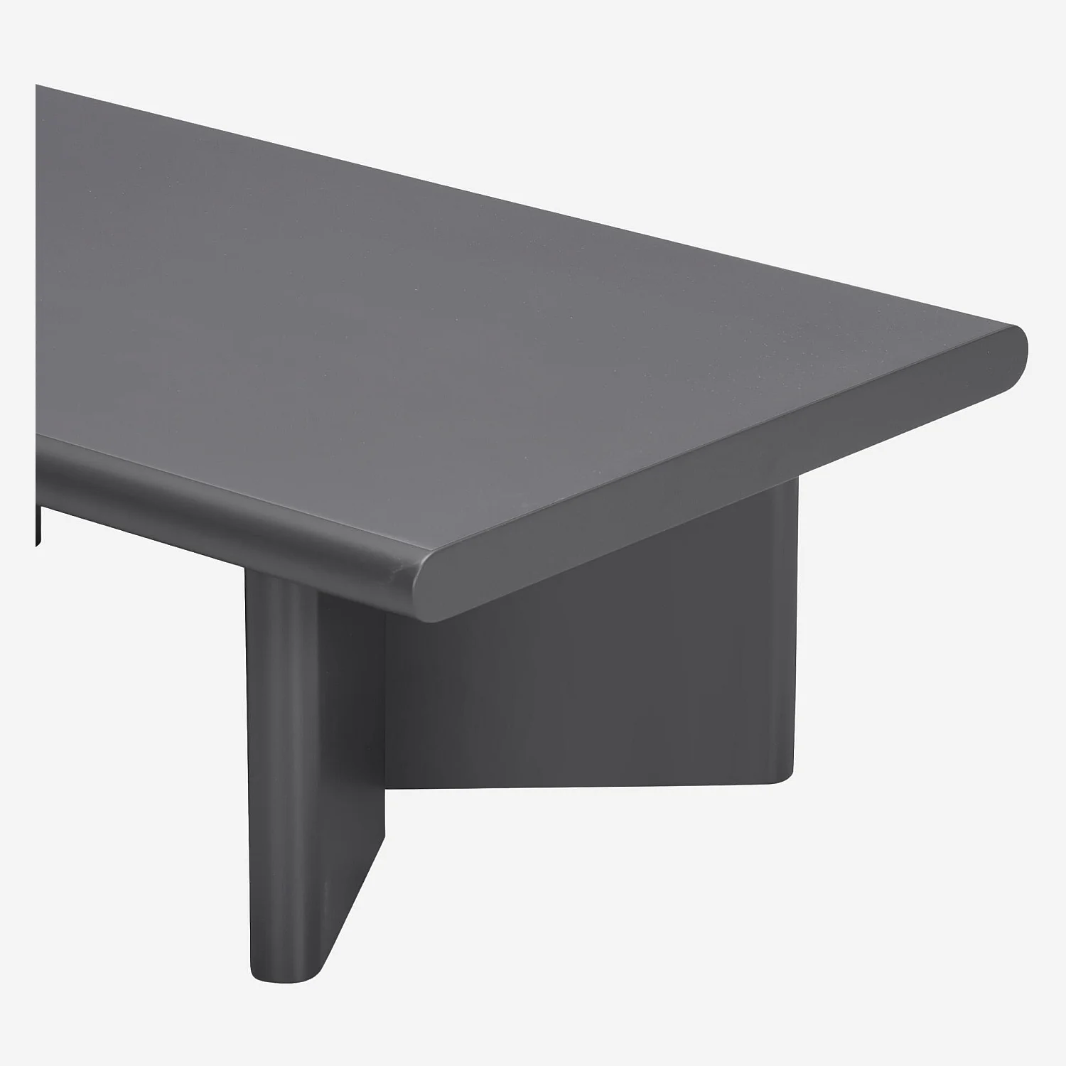 Table basse rectangulaire finition mate - Gris anthracite - 4