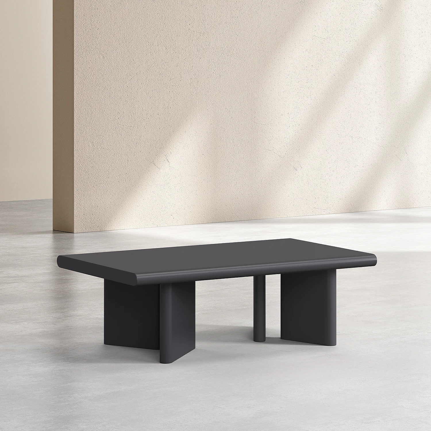 Mesa de centro retangular com acabamento fosco - Cinza antracite - 5