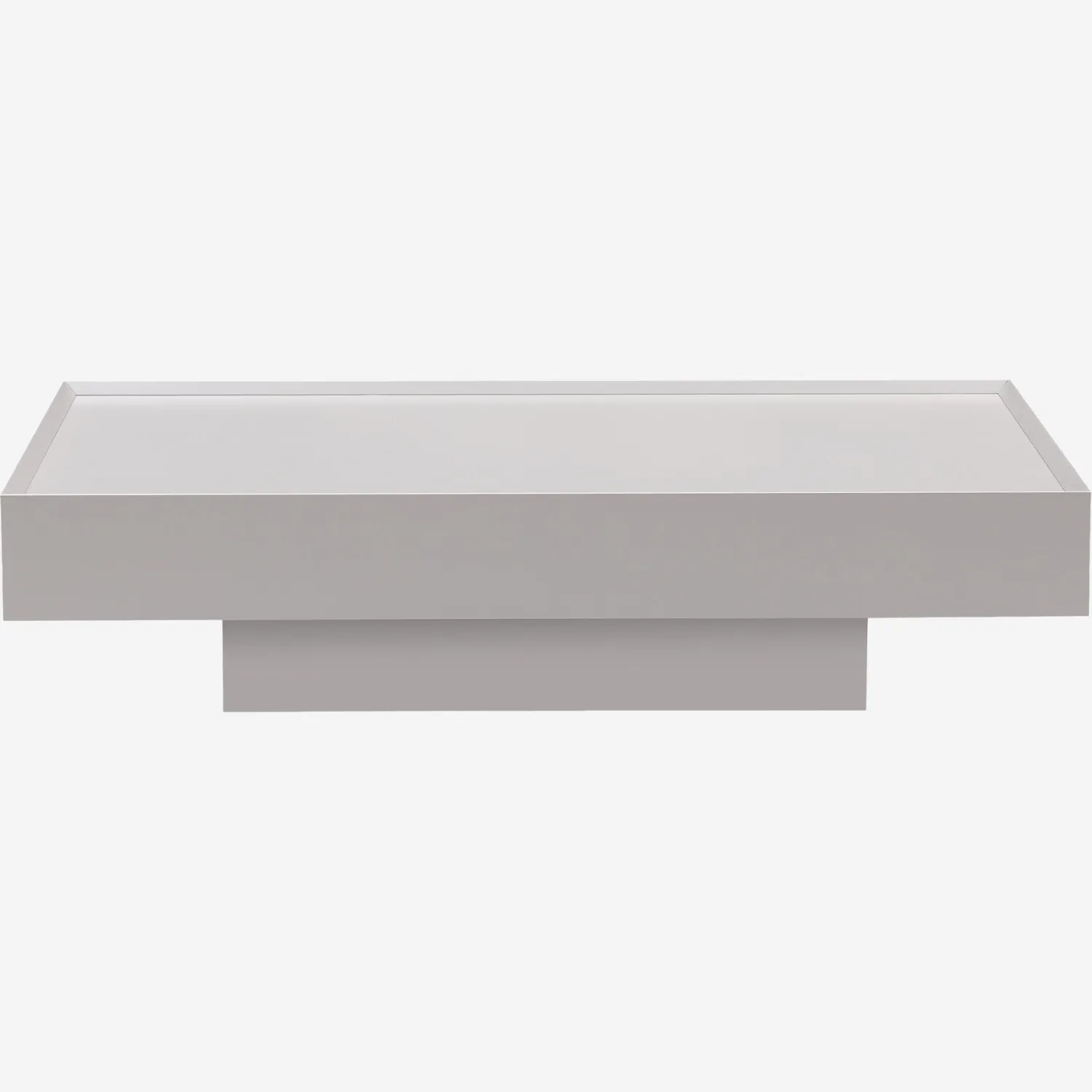 Table basse avec tiroir coulissant - Gris argile