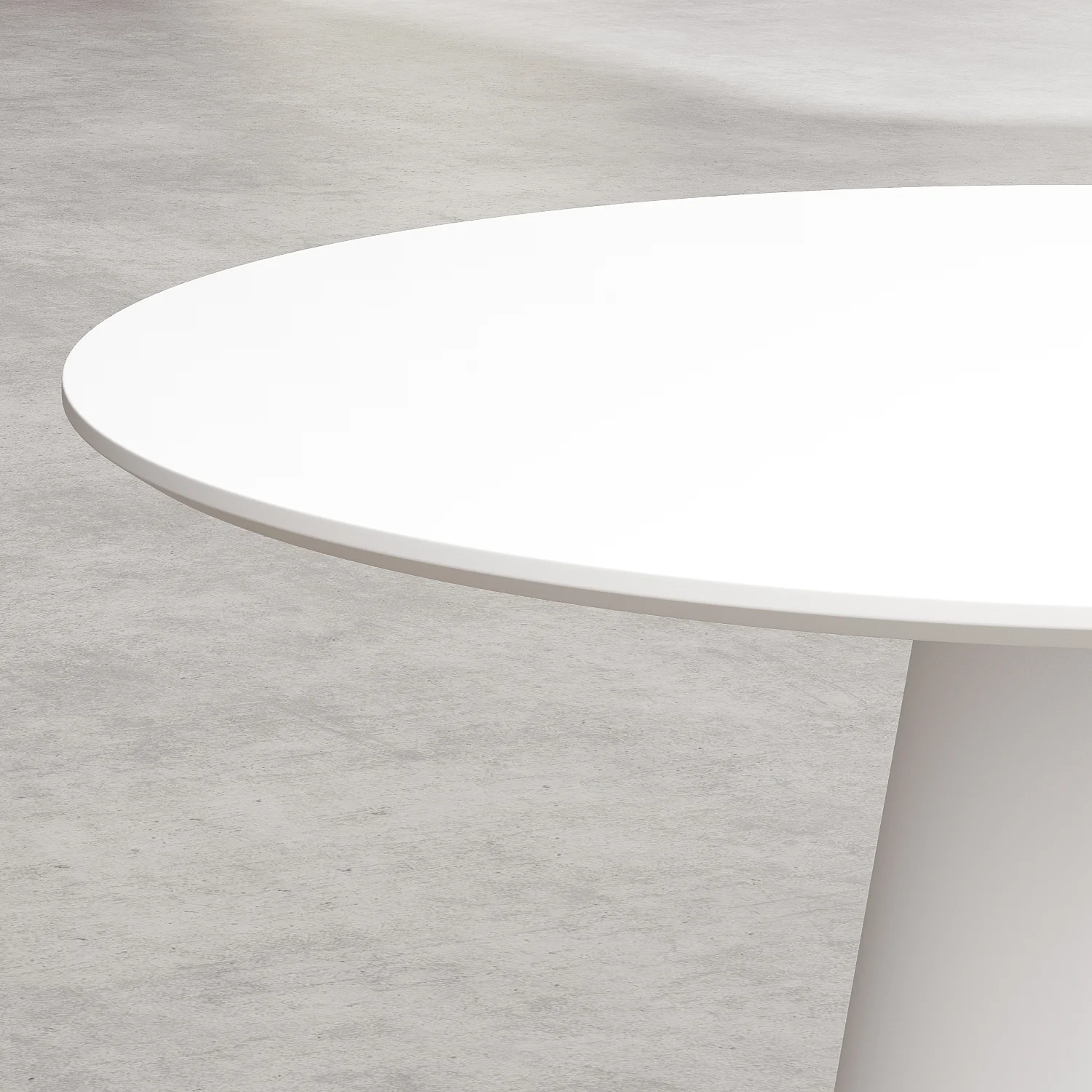 Matte ronde tafel - Wit - 3