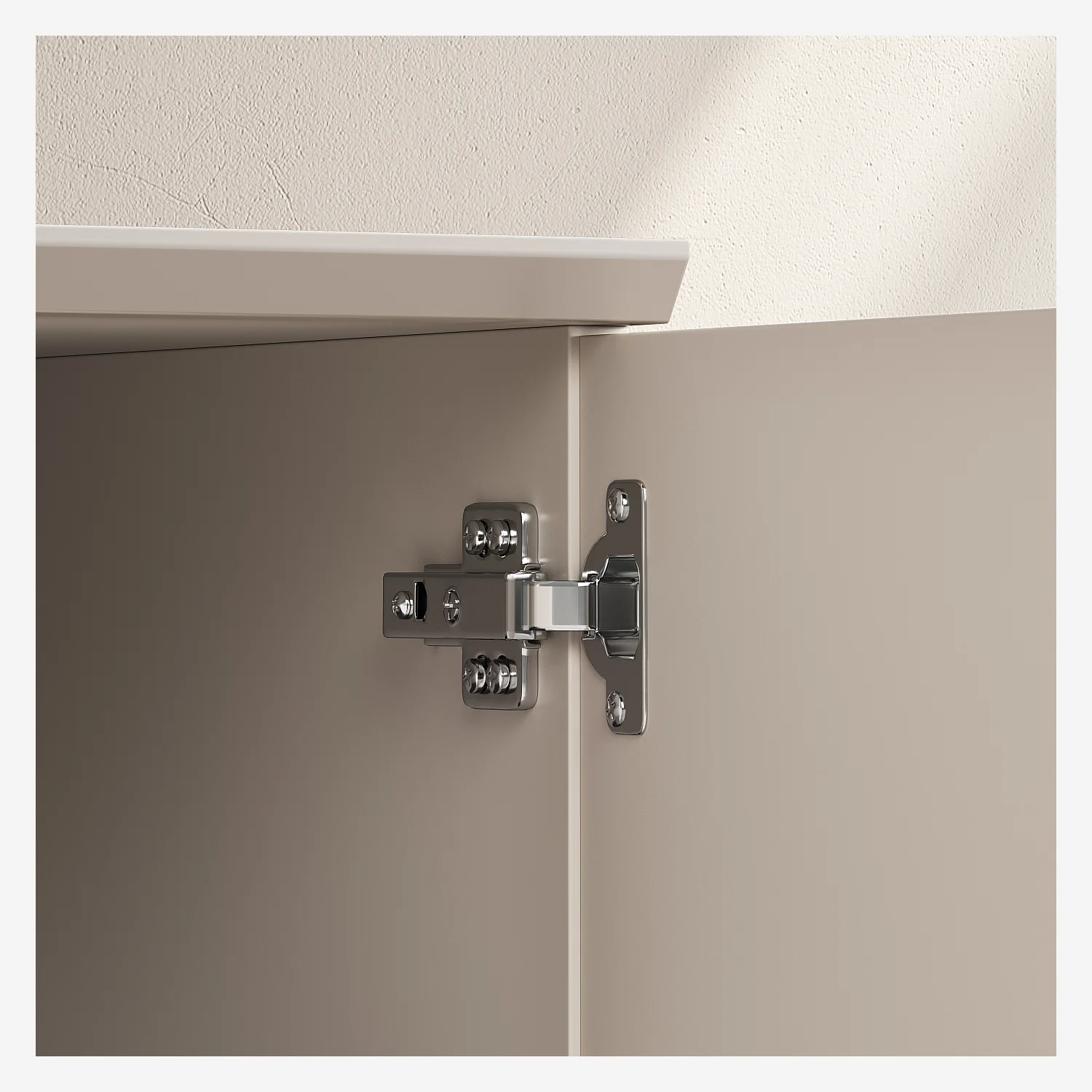 Buffet met 3 deuren en metalen poten - Crème - 8