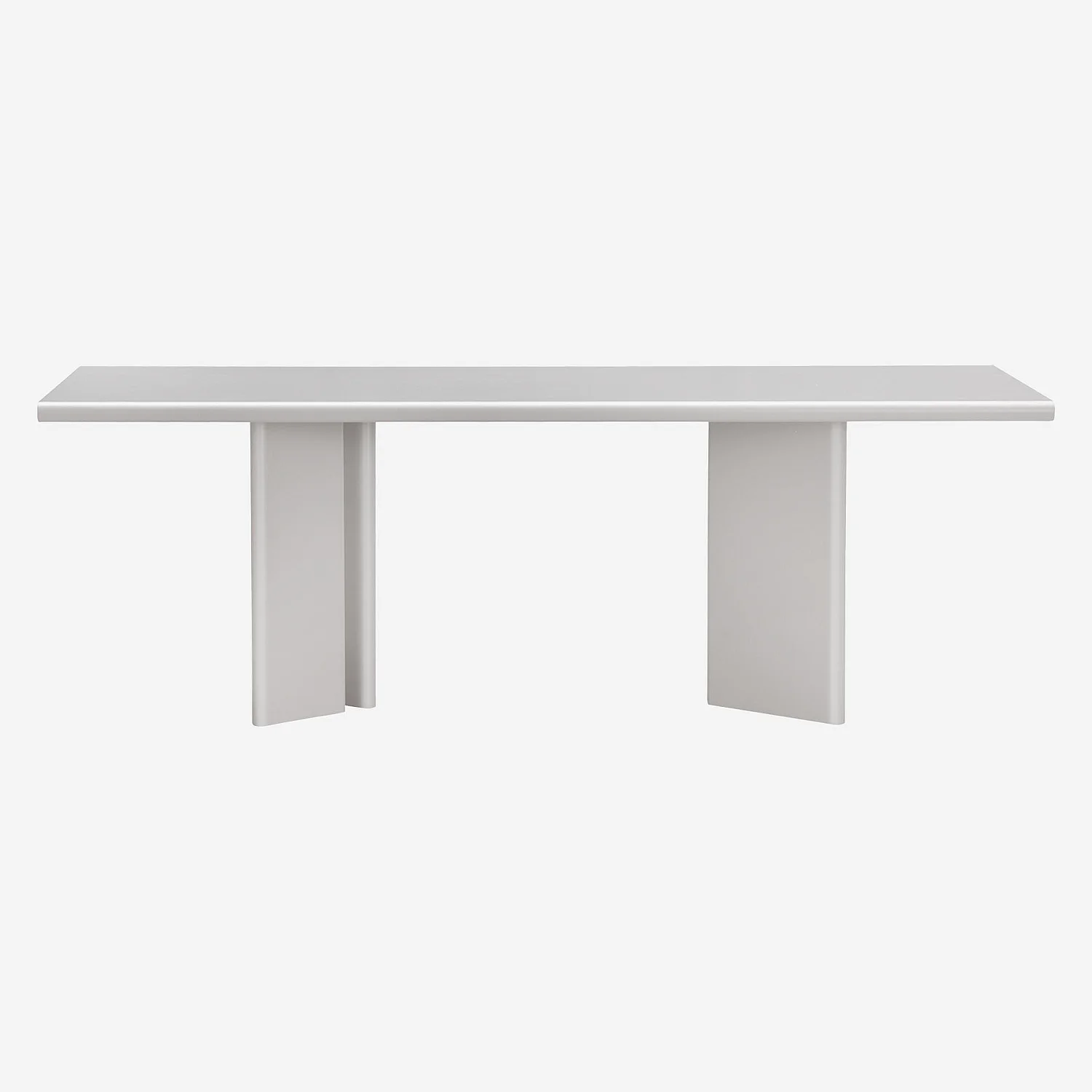 Table rectangulaire finition mate - Crème - 3