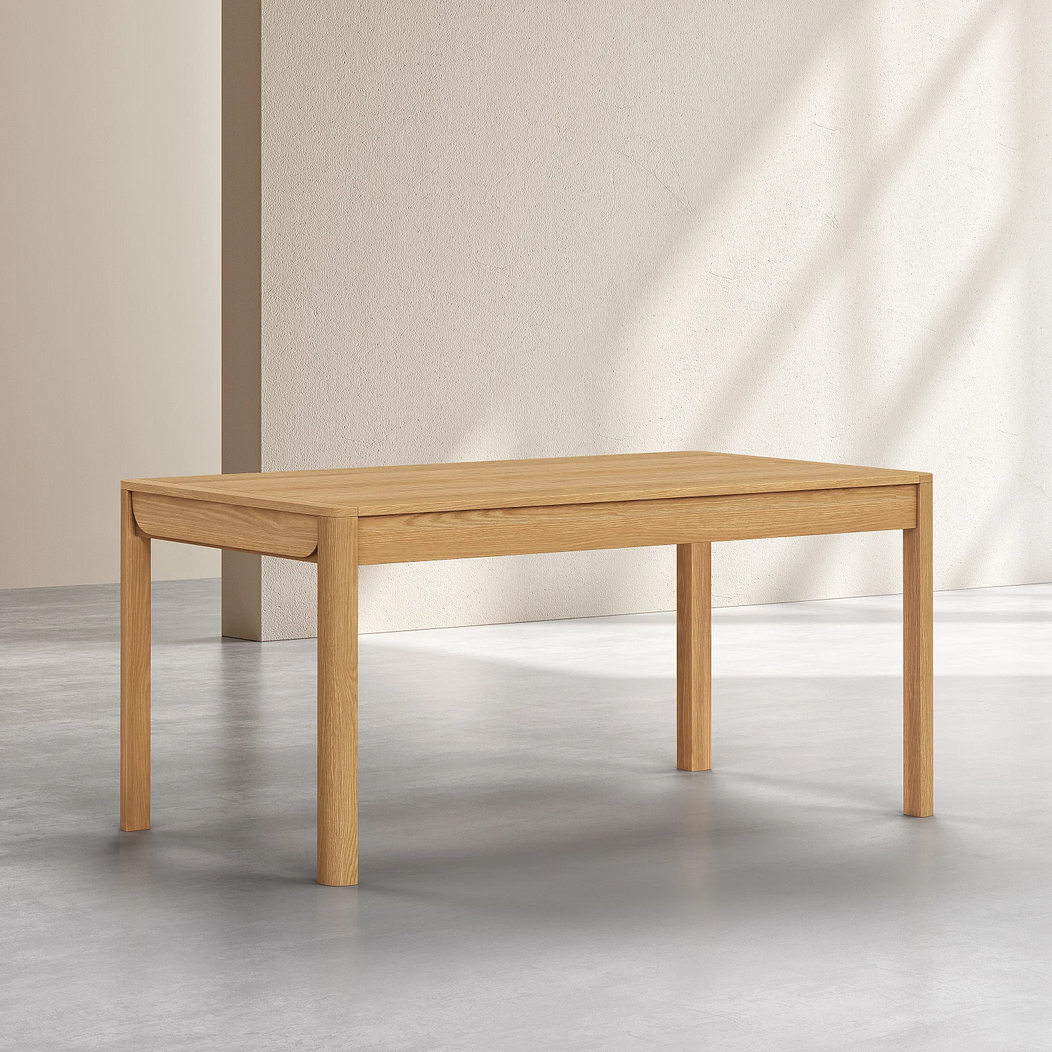 Table rectangulaire extensible en chêne - Naturel - Design by Hélèna Pille - 6