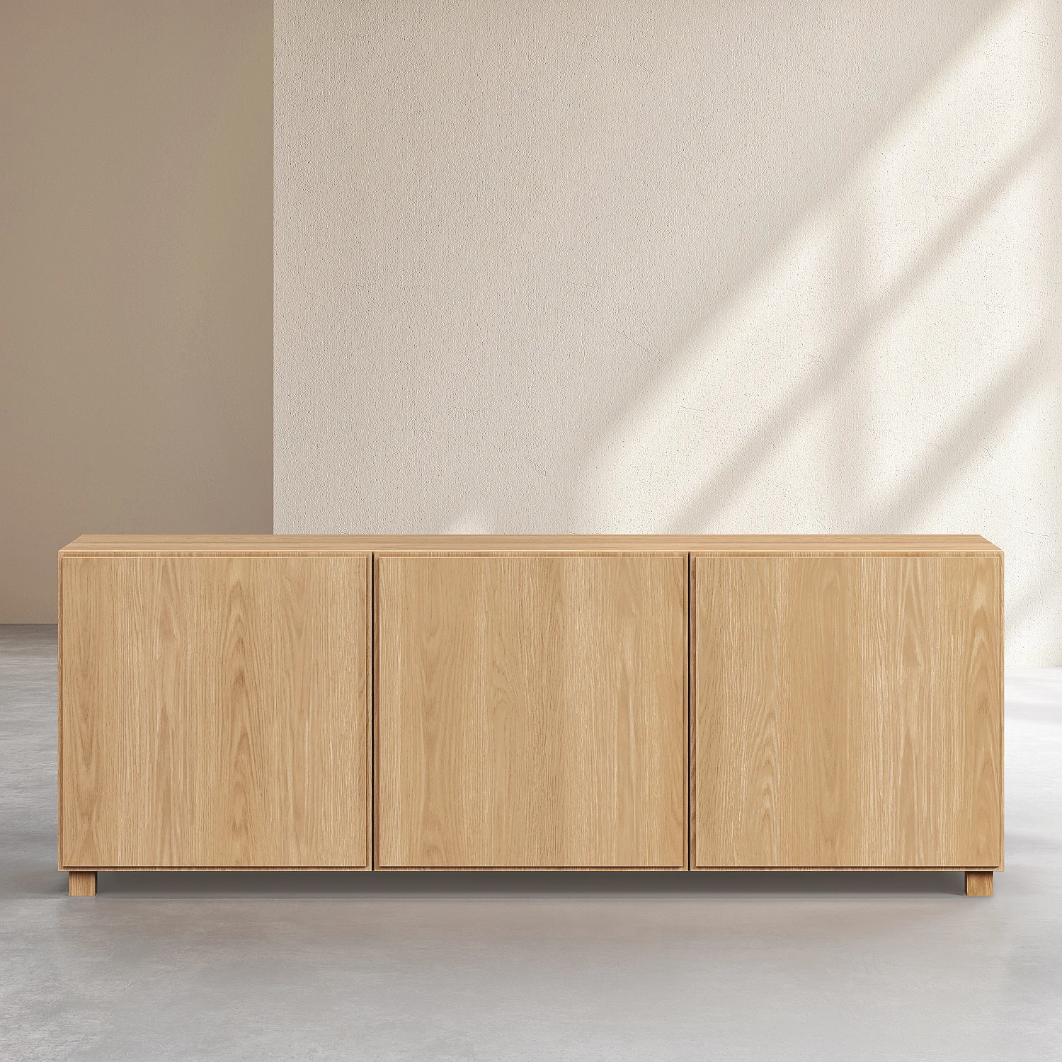 Buffet bas 3 portes en chêne - Naturel - Design by Hélèna Pille - 2