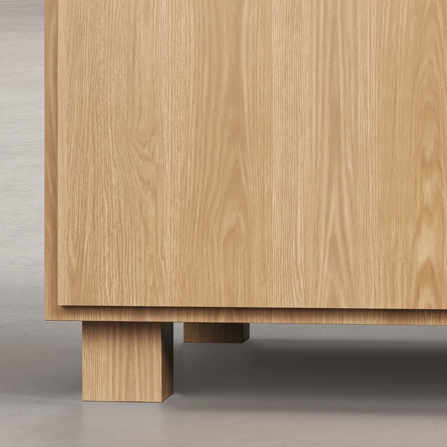 Buffet bas 3 portes en chêne - Naturel - Design by Hélèna Pille - 4