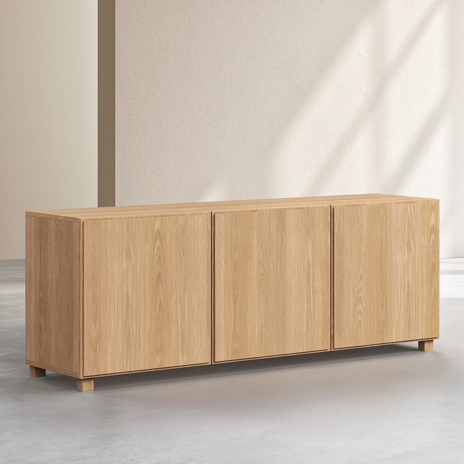 Buffet bas 3 portes en chêne - Naturel - Design by Hélèna Pille - 6