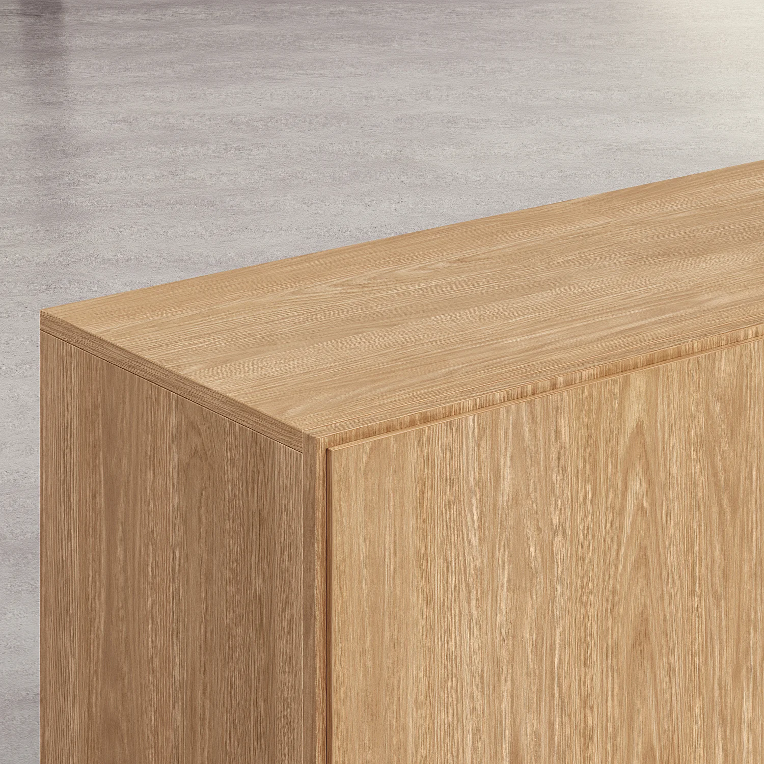 Meuble TV 4 portes en chêne - Naturel - Design by Hélèna Pille - 4