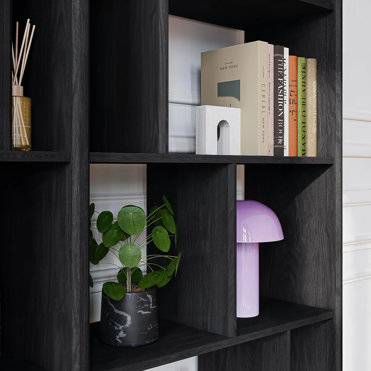 Bibliothèque en frêne - Noir - Design by Hélèna Pille - 6