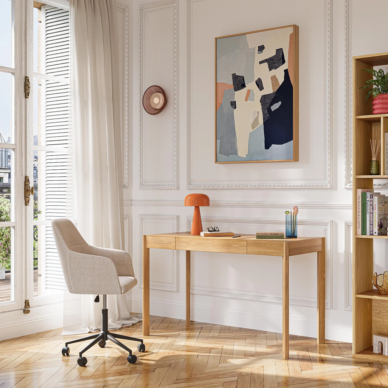 Bureau en chêne - Naturel - Design by Hélèna Pille - 1